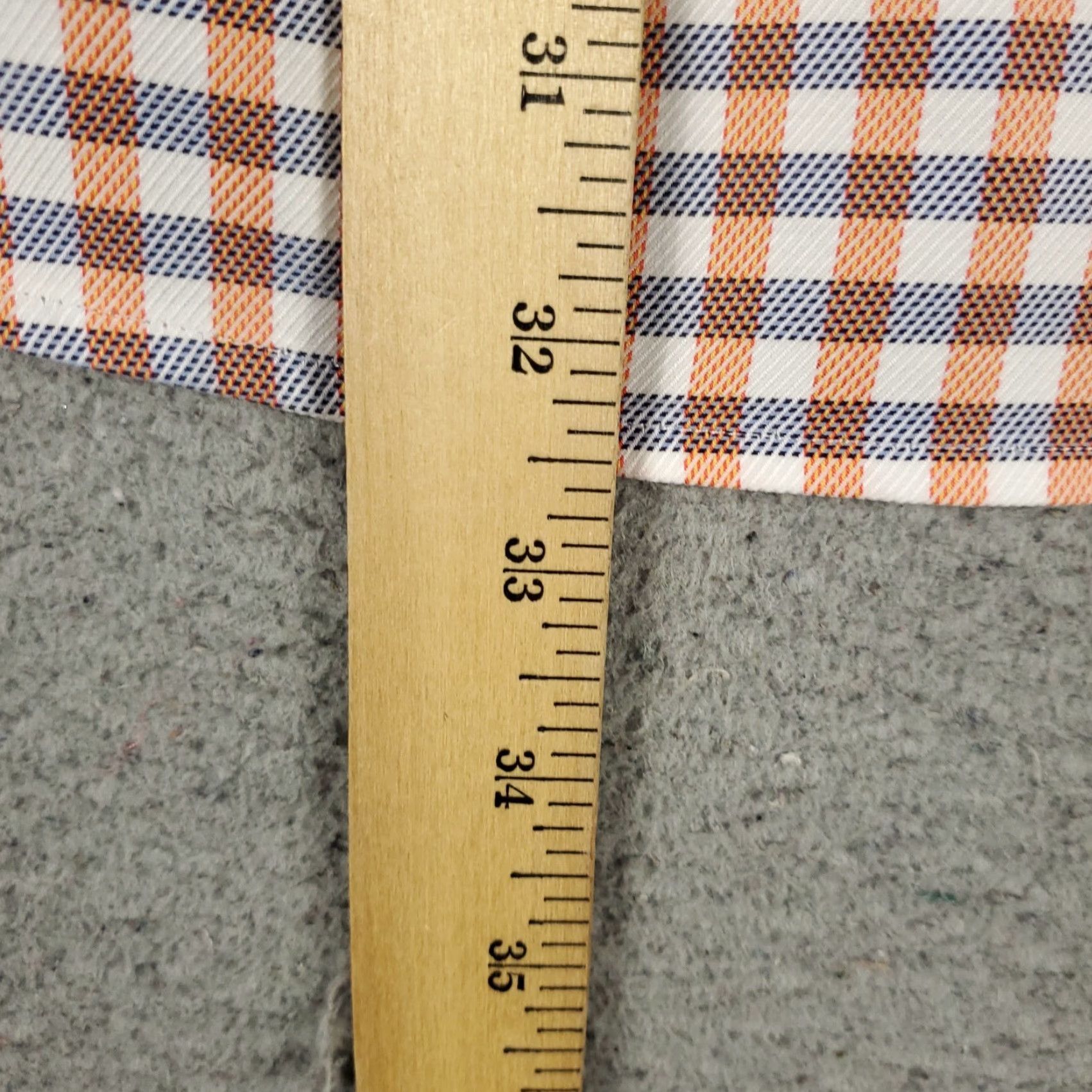 Eton Eton Shirt Mens Size 16 41 Large Orange Check Dress Shirt Button Up Contemporary Casual Business Workwear Mens Regular Long Sleeve Cotton 100% Size 42R - 5 Thumbnail