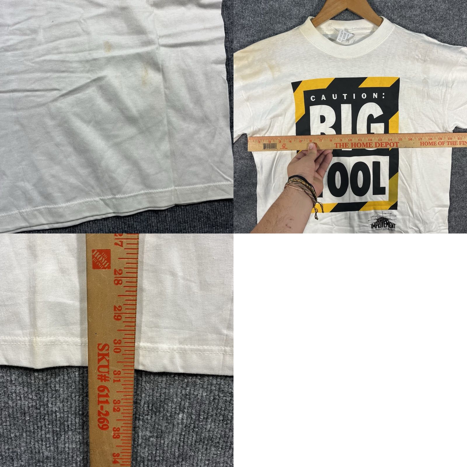 Vintage Vintage 90s Home Improvement TV show Tim the Tool Man Taylor T-Shirt Large Promo Mens Short Sleeve Crew Neck White Graphic Print Streetwear Size US L / EU 52-54 / 3 - 8 Thumbnail