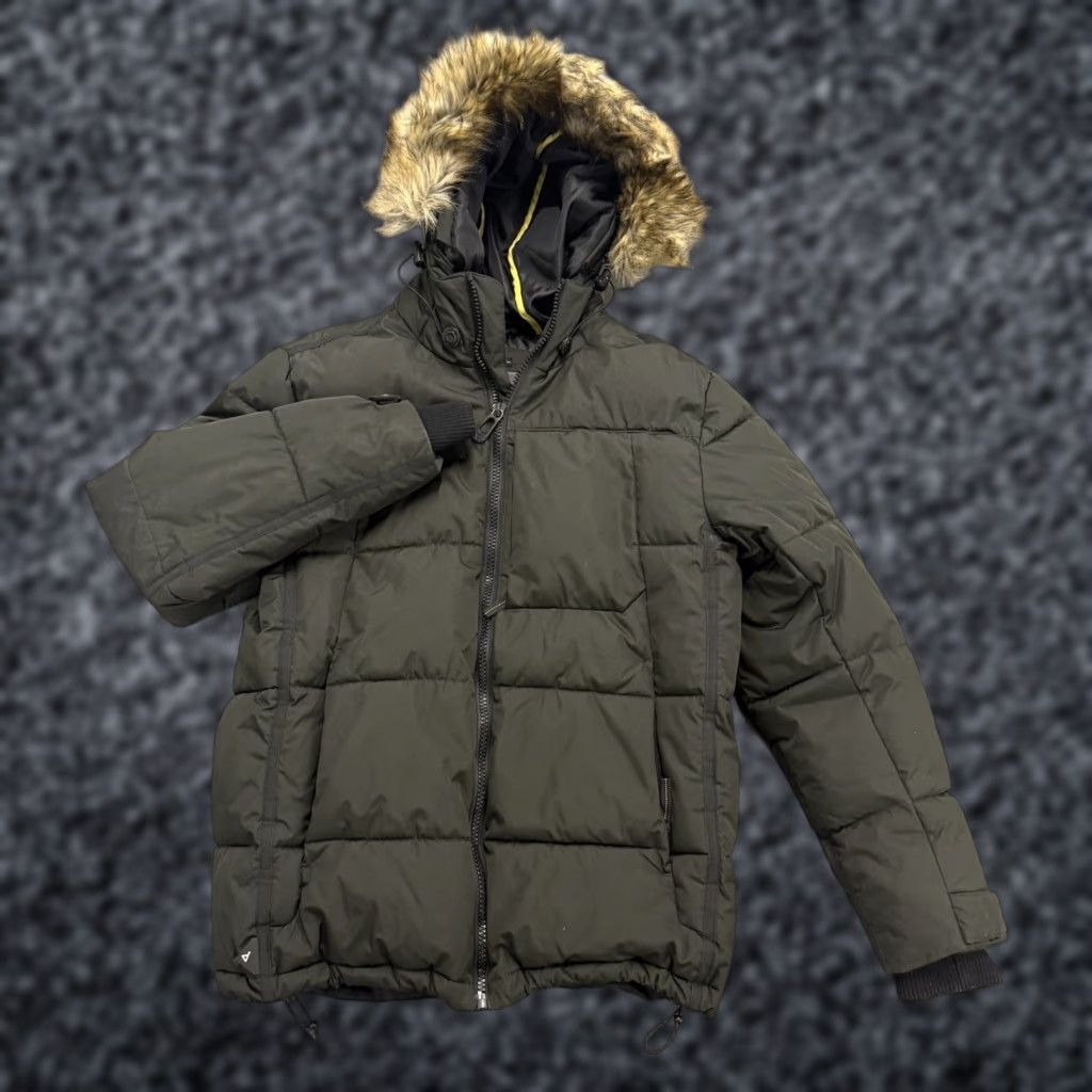 Vintage NOIZE Quilted Parka Puffer Jacket Mens Medium Hooded Full Zip Green Size US M / EU 48-50 / 2 - 1 Thumbnail