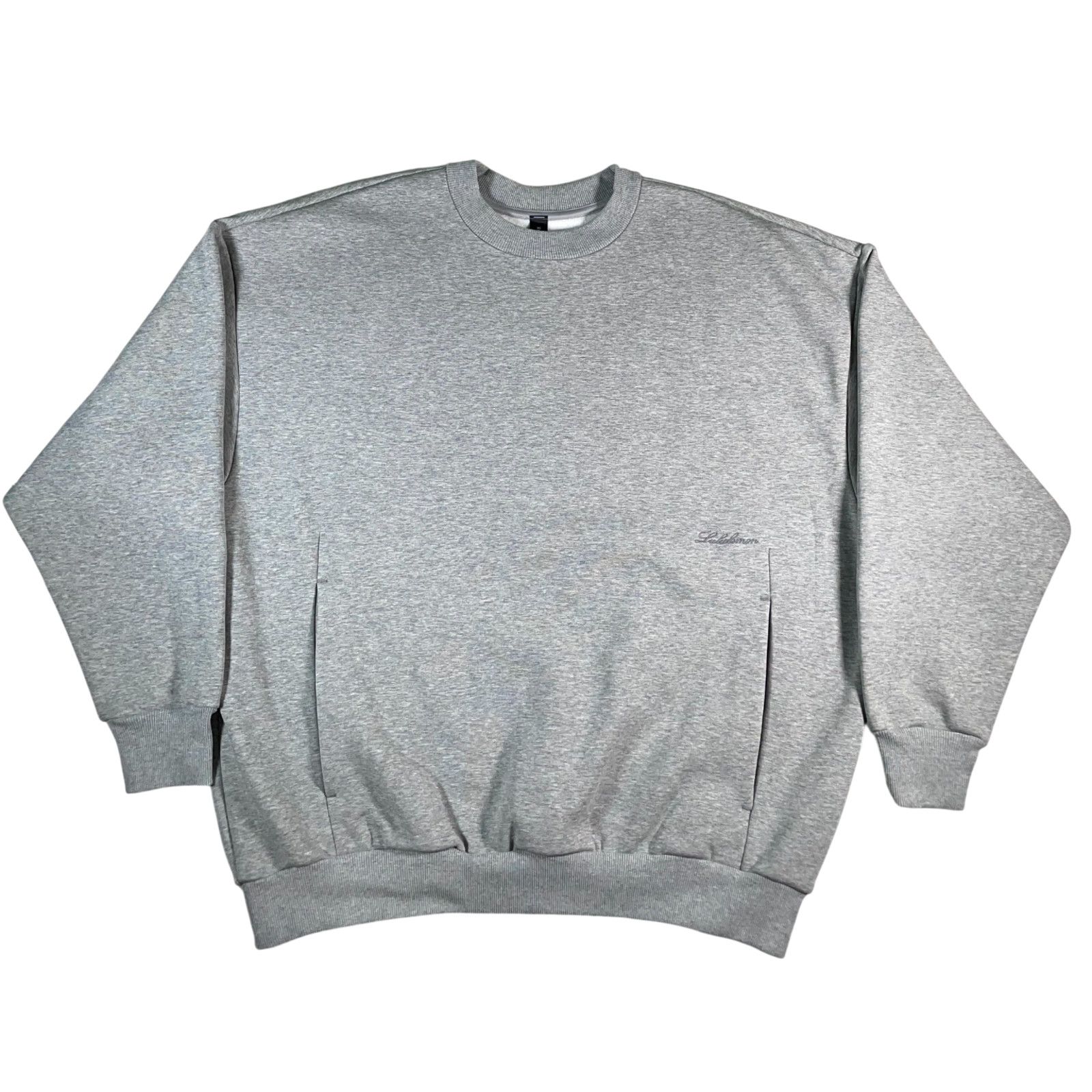 Lululemon Lululemon Grey Crewneck Sweatshirt Size US XL / EU 56 / 4 - 1 Thumbnail