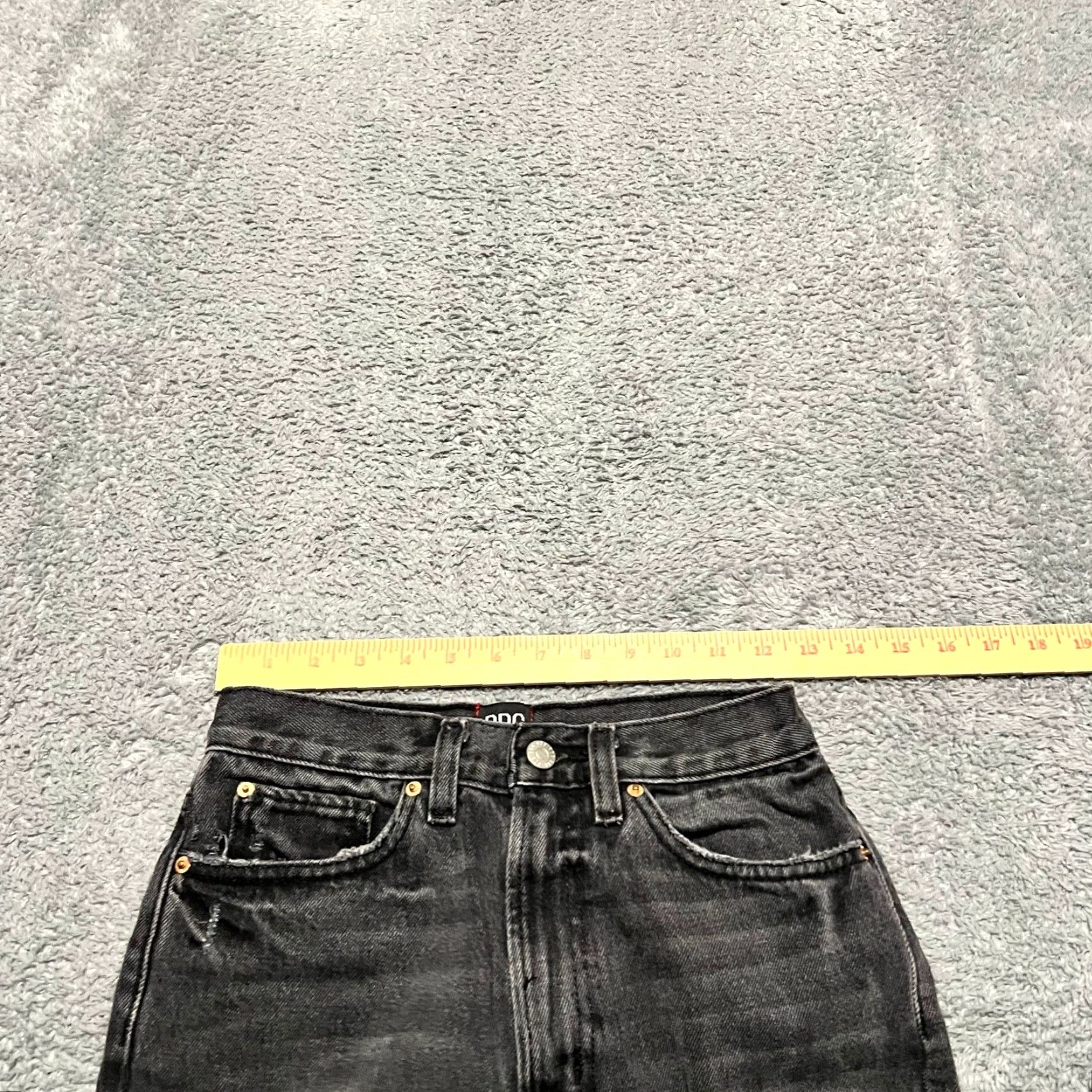 Bdg BDG Urban Outfitters Jeans Womens 26 Faded Black High Rise Wide Leg Baggy Skate Womens 26 Black Wide-Leg Baggy Jeans Size 26" / US 2 / IT 38 - 7 Thumbnail