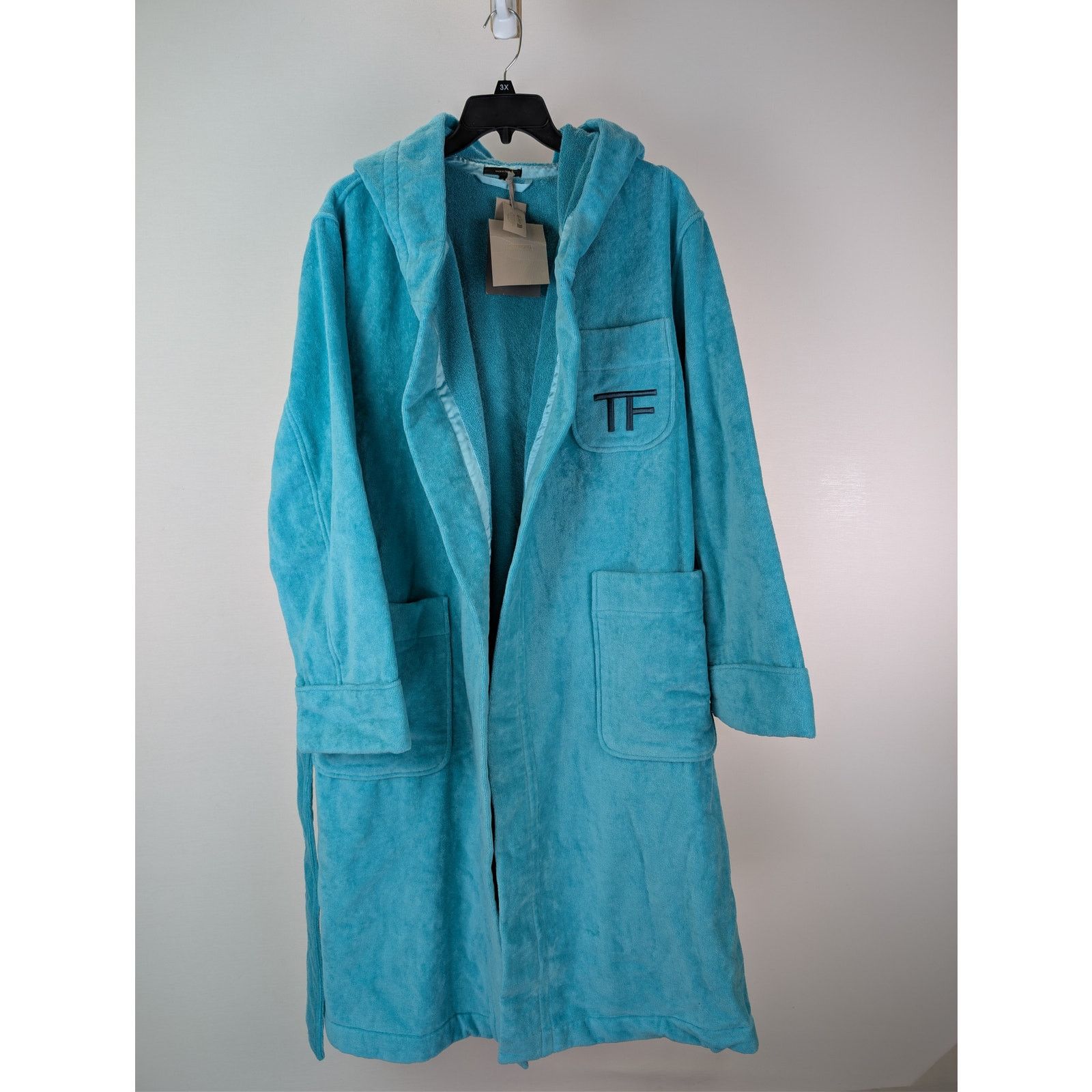 Tom Ford o1rshd1 Bathrobe Robe Coat in Azure Size US M / EU 48-50 / 2 - 1 Thumbnail