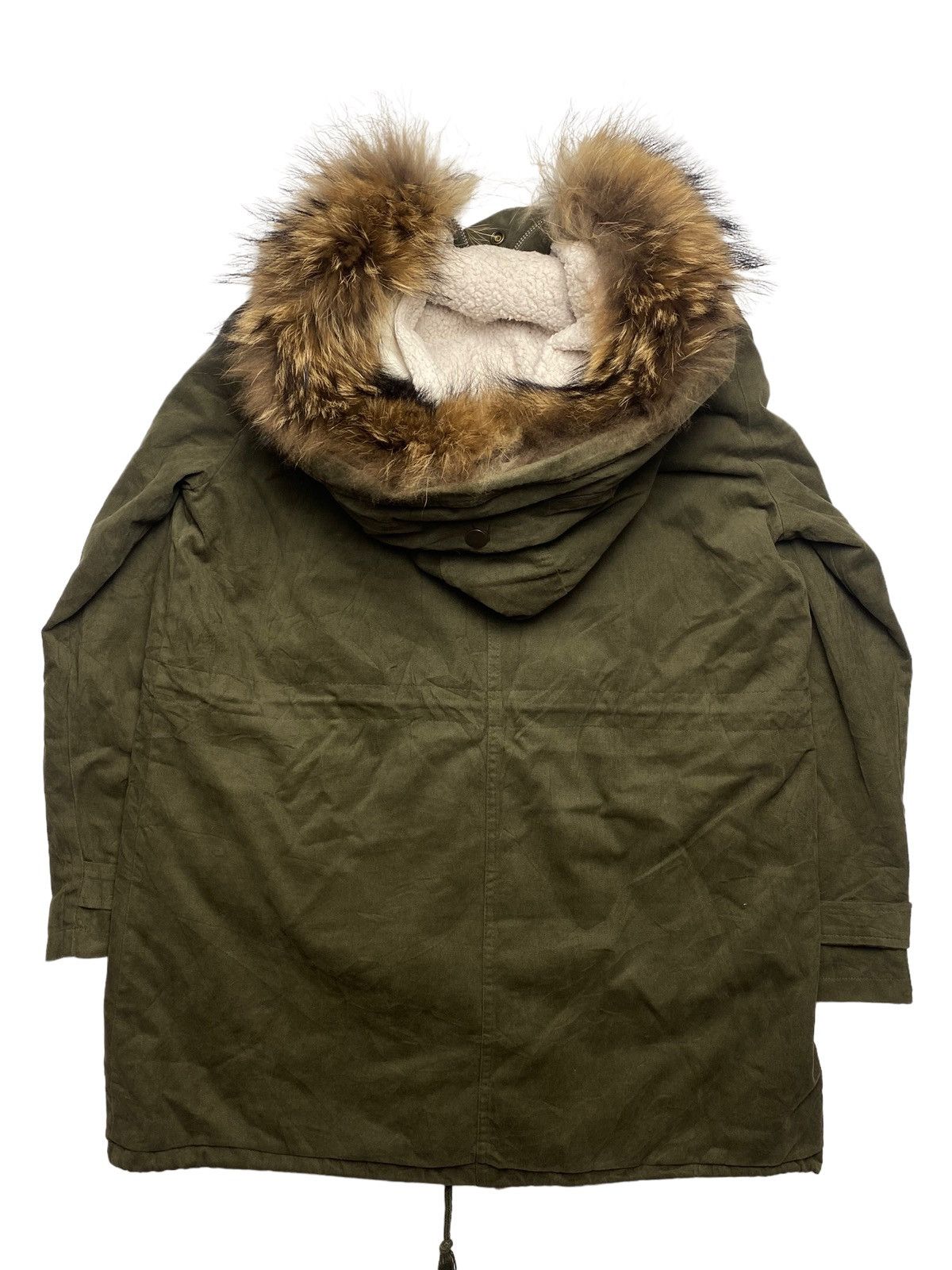 Beauty Beast × Japanese Brand × Tete Homme 2000s Little Berry - Fur Raccoon Hoodie Parka Jacket Size US M / EU 48-50 / 2 - 5 Thumbnail
