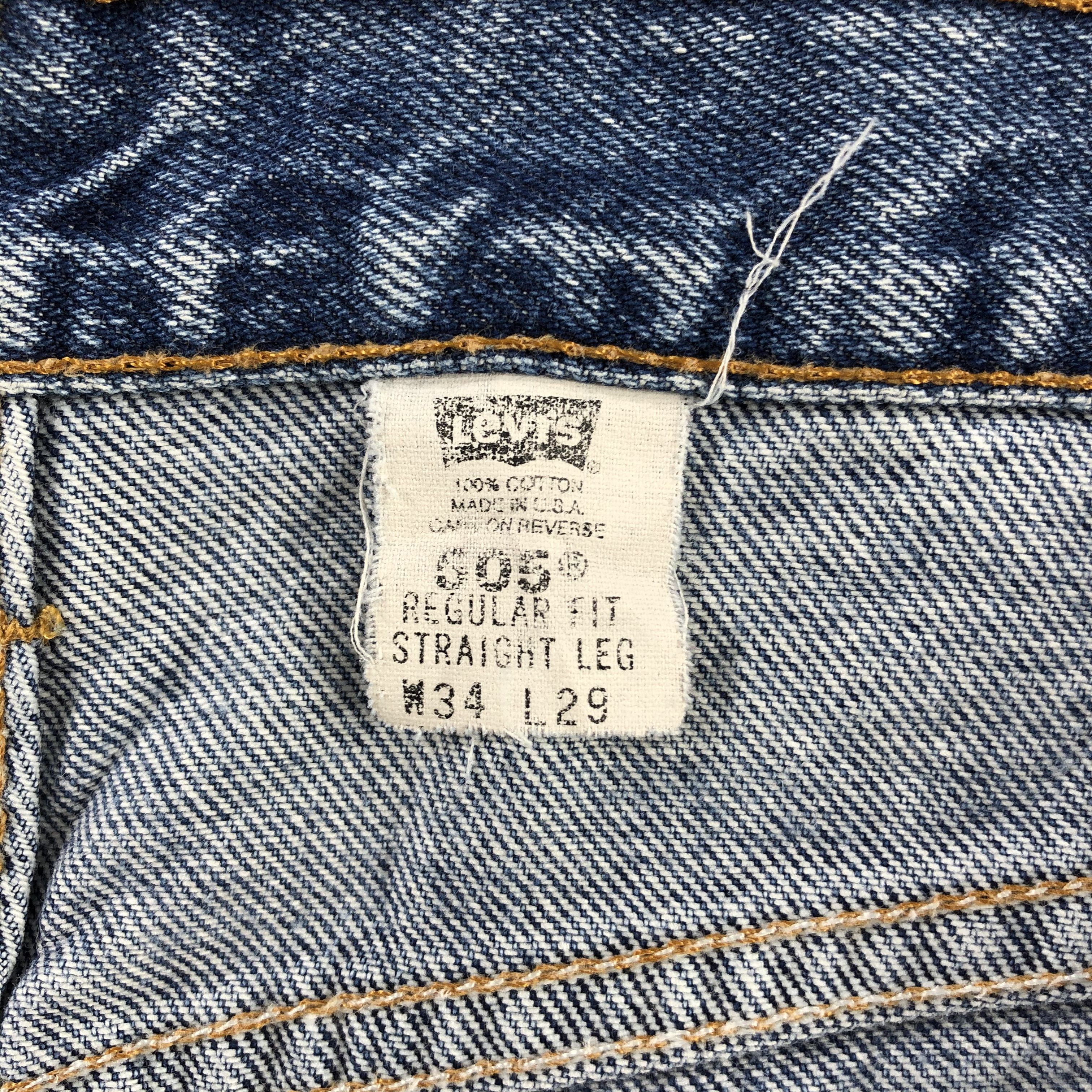 Levi's × Vintage Vintage 90s Blue Wash Levis 505 Jeans-JM3084 Size US 33 - 14 Thumbnail