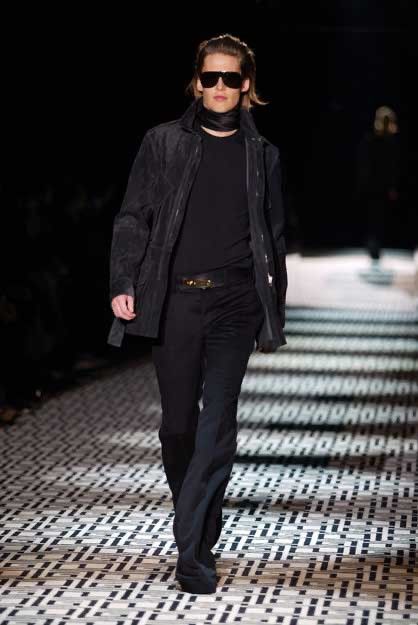 Gucci Gucci Tom Ford FW 2003 black wool M65/ safari jacket Size US L / EU 52-54 / 3 - 2 Thumbnail