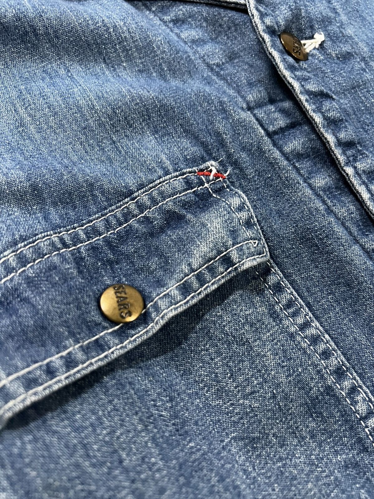 Sears Vintage Sears Work’n Leisure Denim Chore Jacket Size US M / EU 48-50 / 2 - 6 Thumbnail