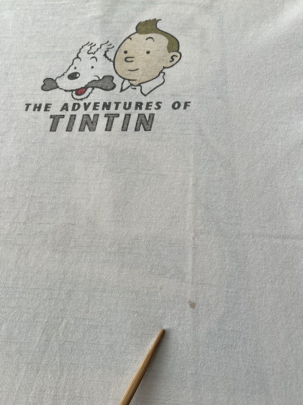 Cartoon Network Vintage 90s TinTin in Tibet Comics Cartoon White T-shirt Size US XL / EU 56 / 4 - 6 Thumbnail