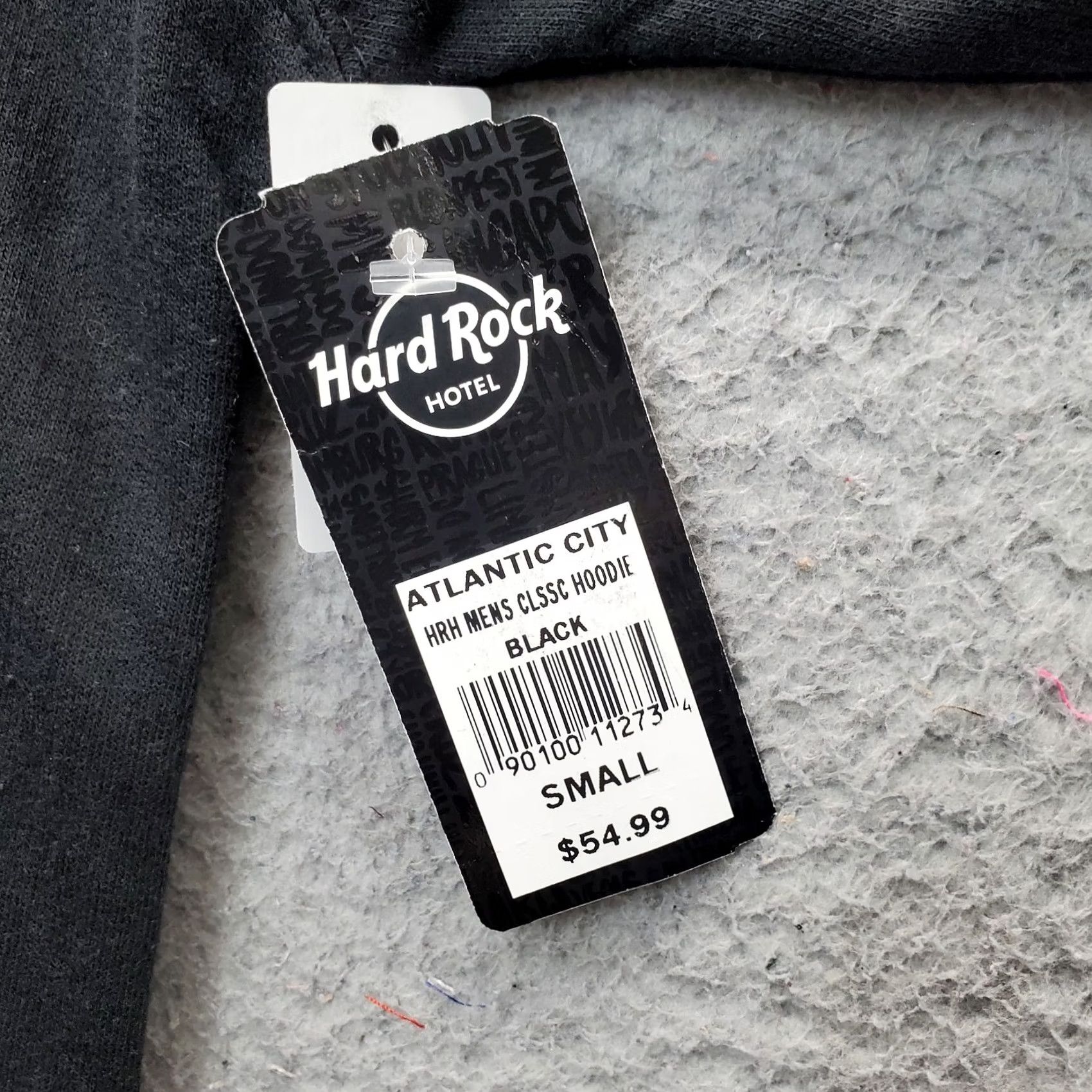 Hard Rock Cafe Hard Rock Atlantic City Hoodie Mens S Black Logo Raglan Sleeve Classic Fit Size US S / EU 44-46 / 1 - 5 Thumbnail