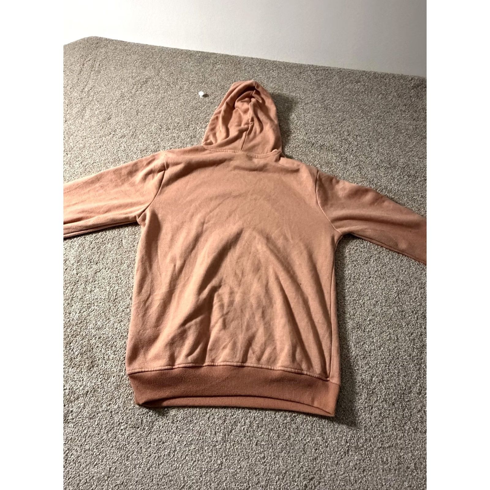 Adidas Adidas Originals Hoodie Mens Small Pink Trefoil Fleece Pullover Logo Sweatshirt Size US S / EU 44-46 / 1 - 8 Thumbnail