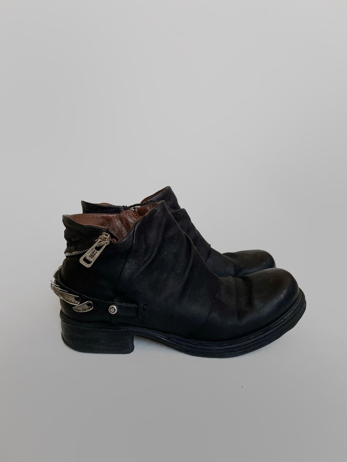 Other A.S. 98 leather avant-grade zip boots Size US 8 / IT 38 - 4 Thumbnail