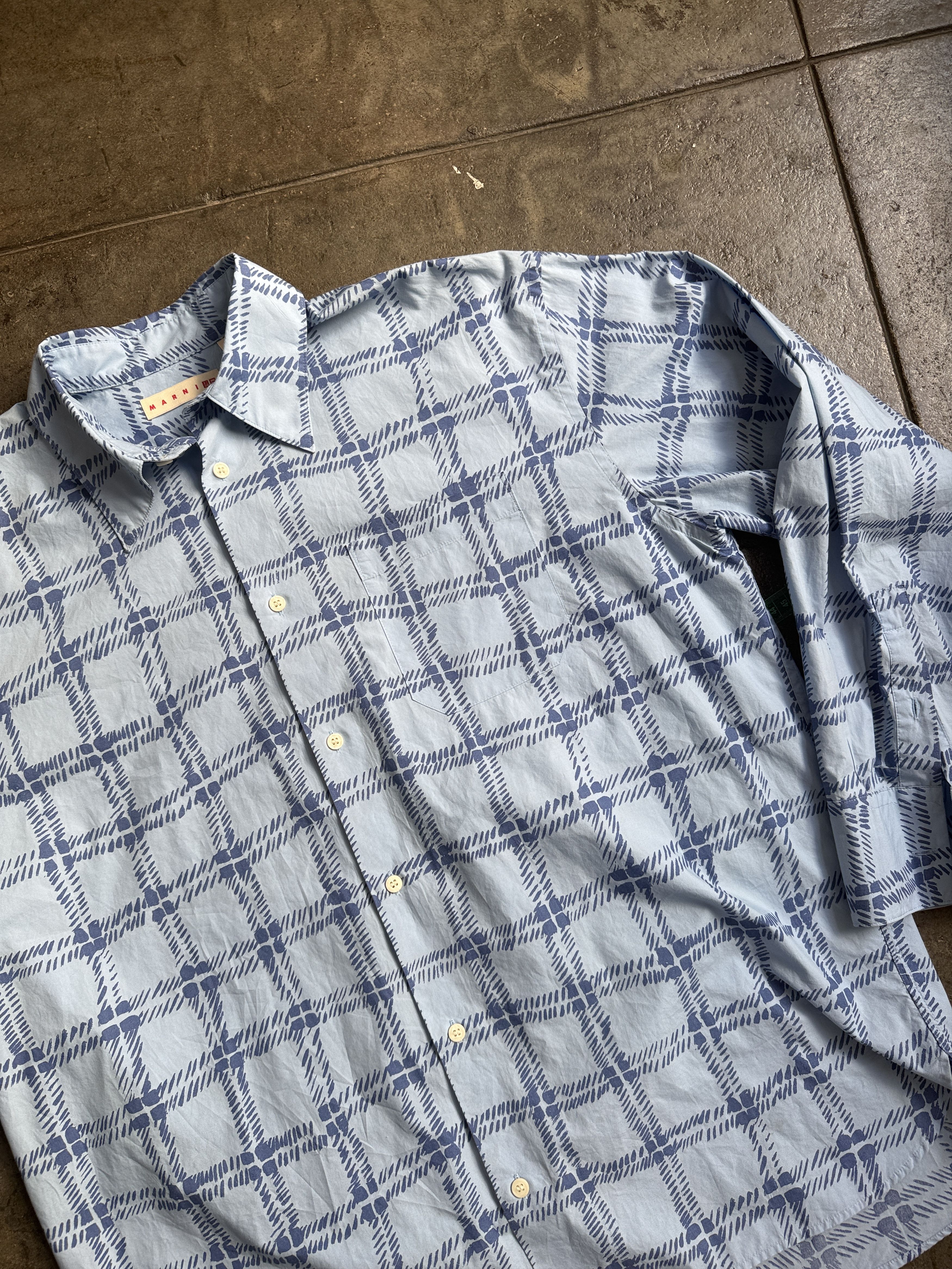 Marni × Uniqlo Marni Beautiful Oversized Shirt Size US L / EU 52-54 / 3 - 8 Thumbnail