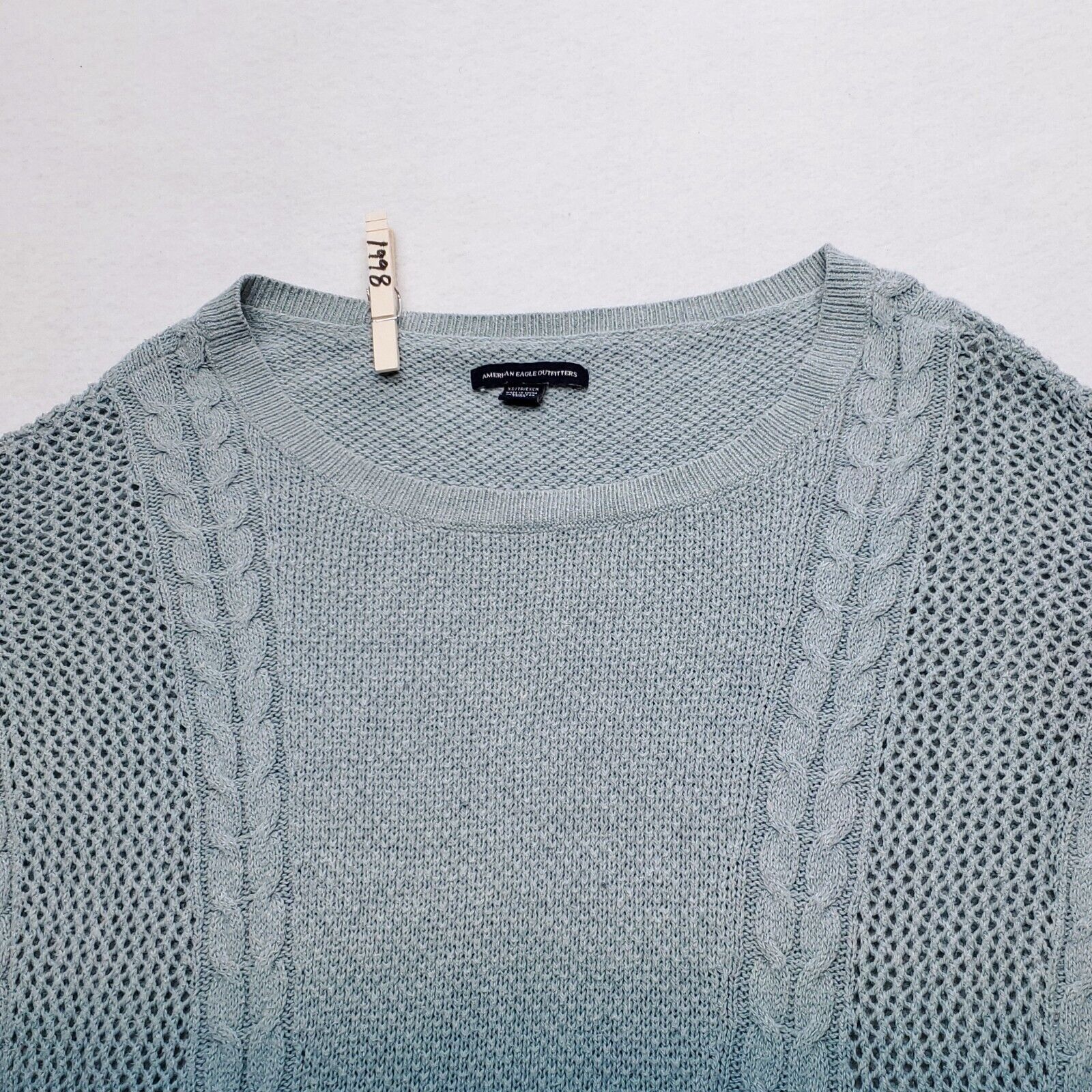 American Eagle Outfitters American Eagle Pullover Cotton Sweater Womens Size XS Green Size XS / US 0-2 / IT 36-38 - 1 Thumbnail