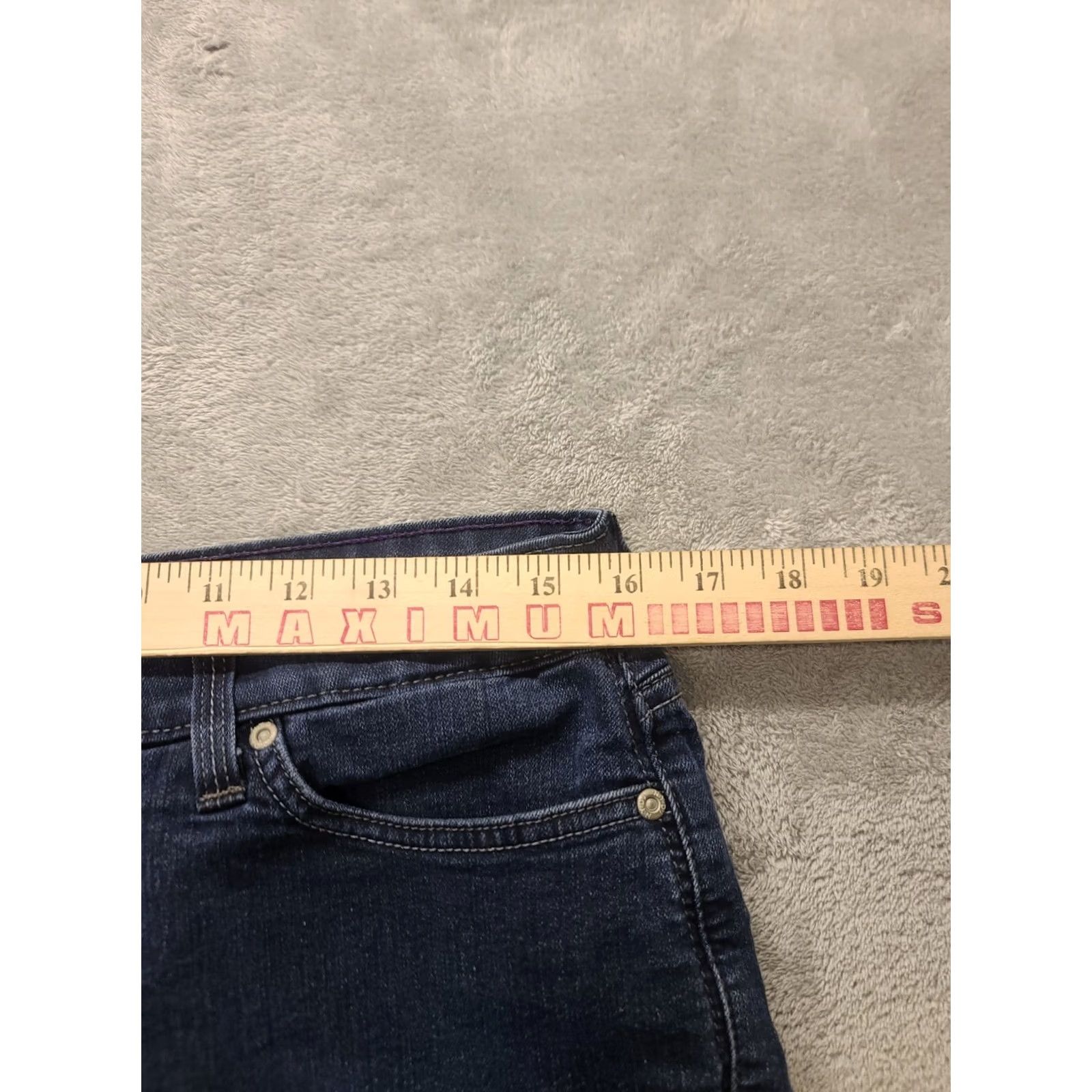 NYDJ NYDJ Womens Jeans 12 Straight Leg Boot Cut Lift Tuck Stretch Slimming Shaping Denim Blue 32" Inseam 31" Rise High Regular City USA Womens Size US 12 / IT 42 - 5 Thumbnail