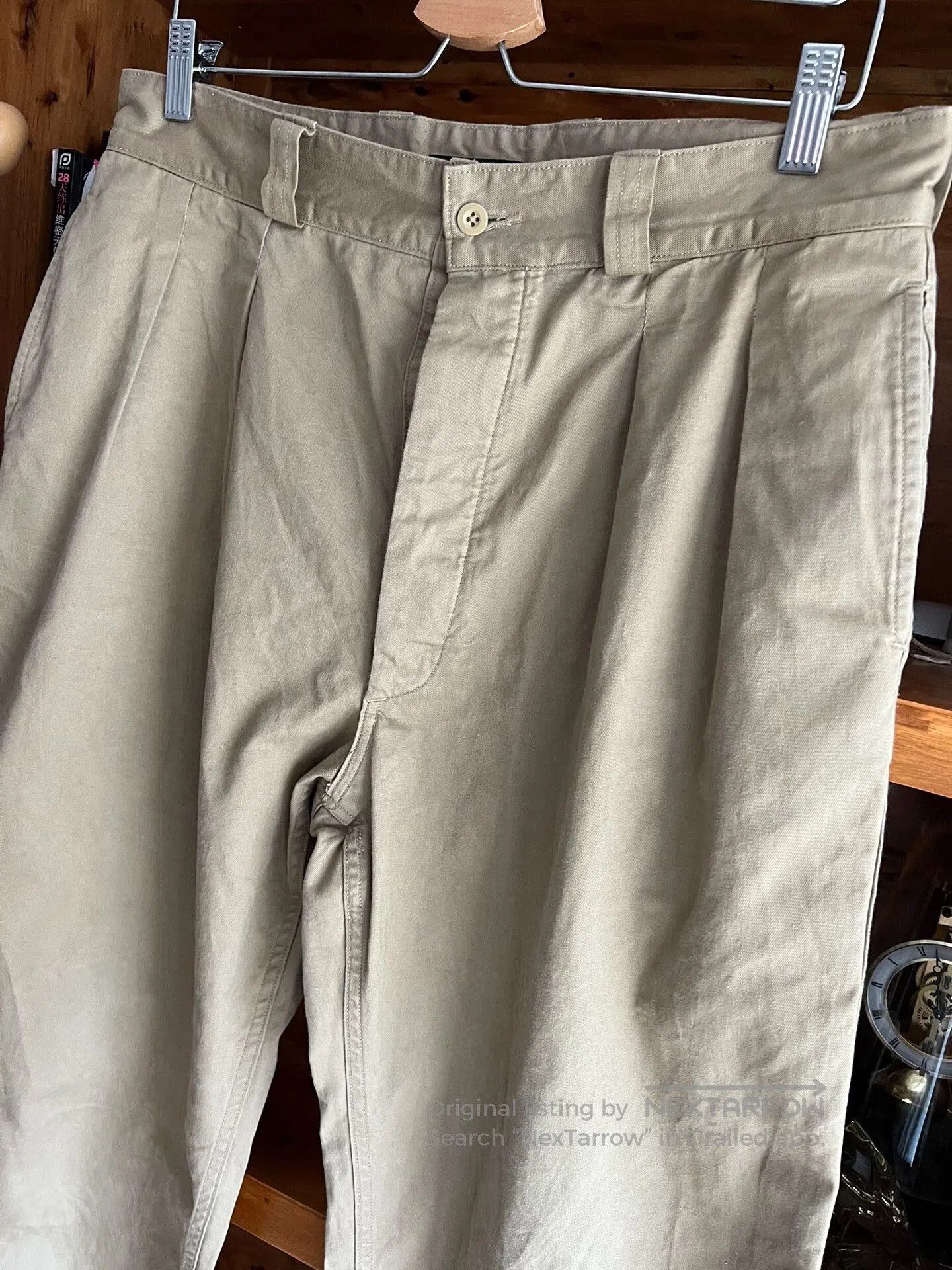 Japanese Brand vintage khaki officer pants by Vontade. Size US 36 / EU 52 - 4 Thumbnail