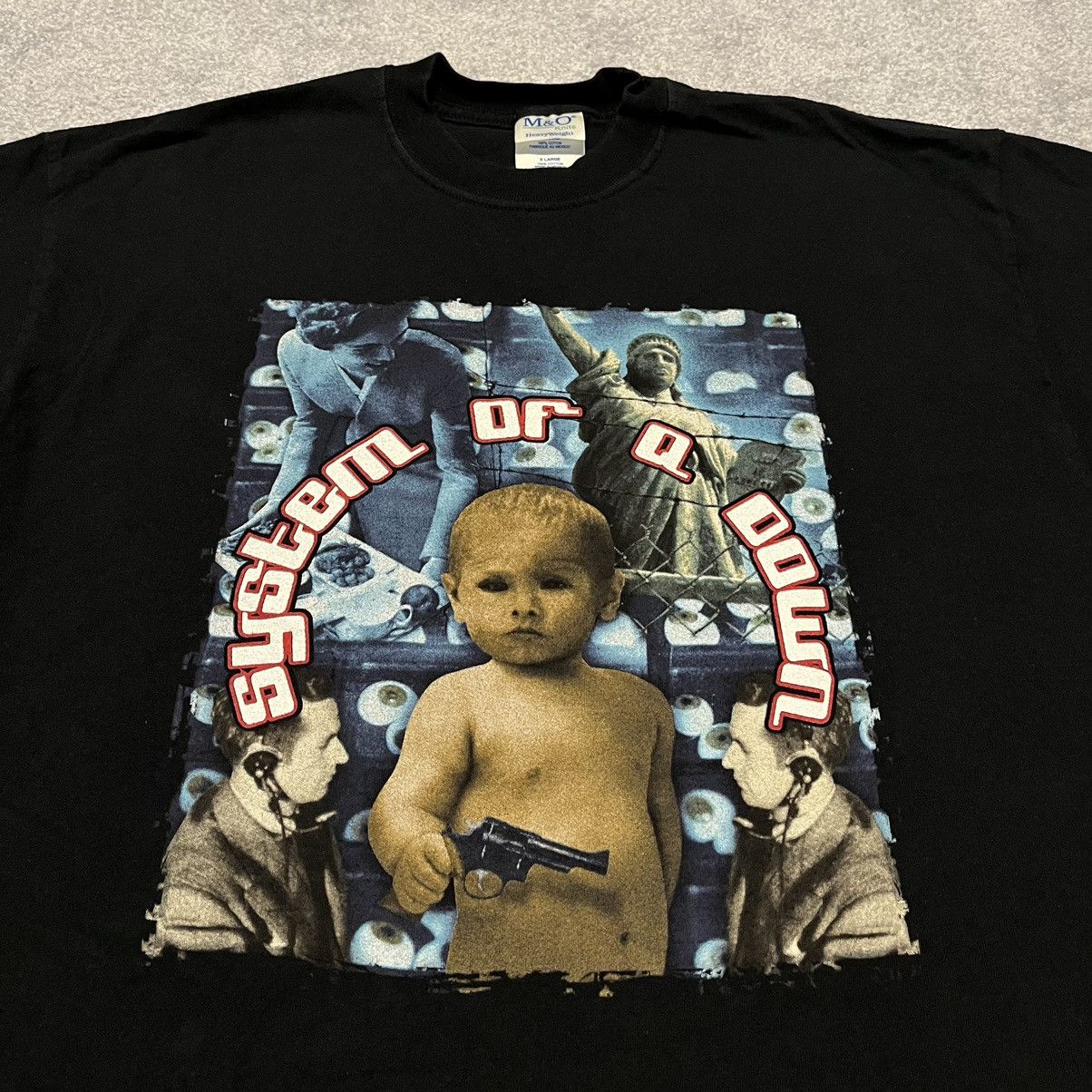Band Tees Rare Vintage System of a Down Baby Gun Graphic Logo Band Tee Size US XL / EU 56 / 4 - 1 Thumbnail