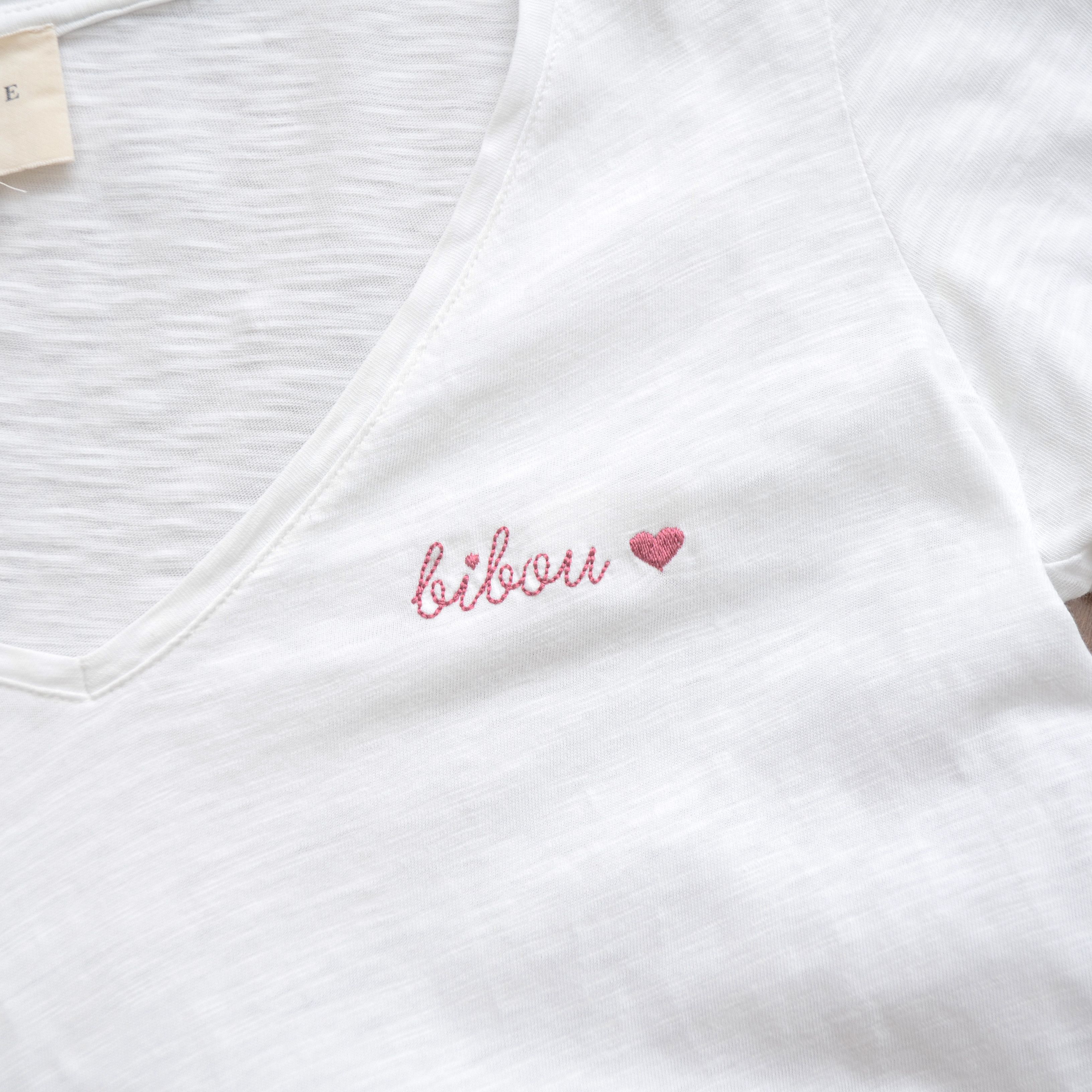 Sezane Sezane T-Shirt Malcolm Cotton Size XS White Bibo Size XS / US 0-2 / IT 36-38 - 8 Thumbnail