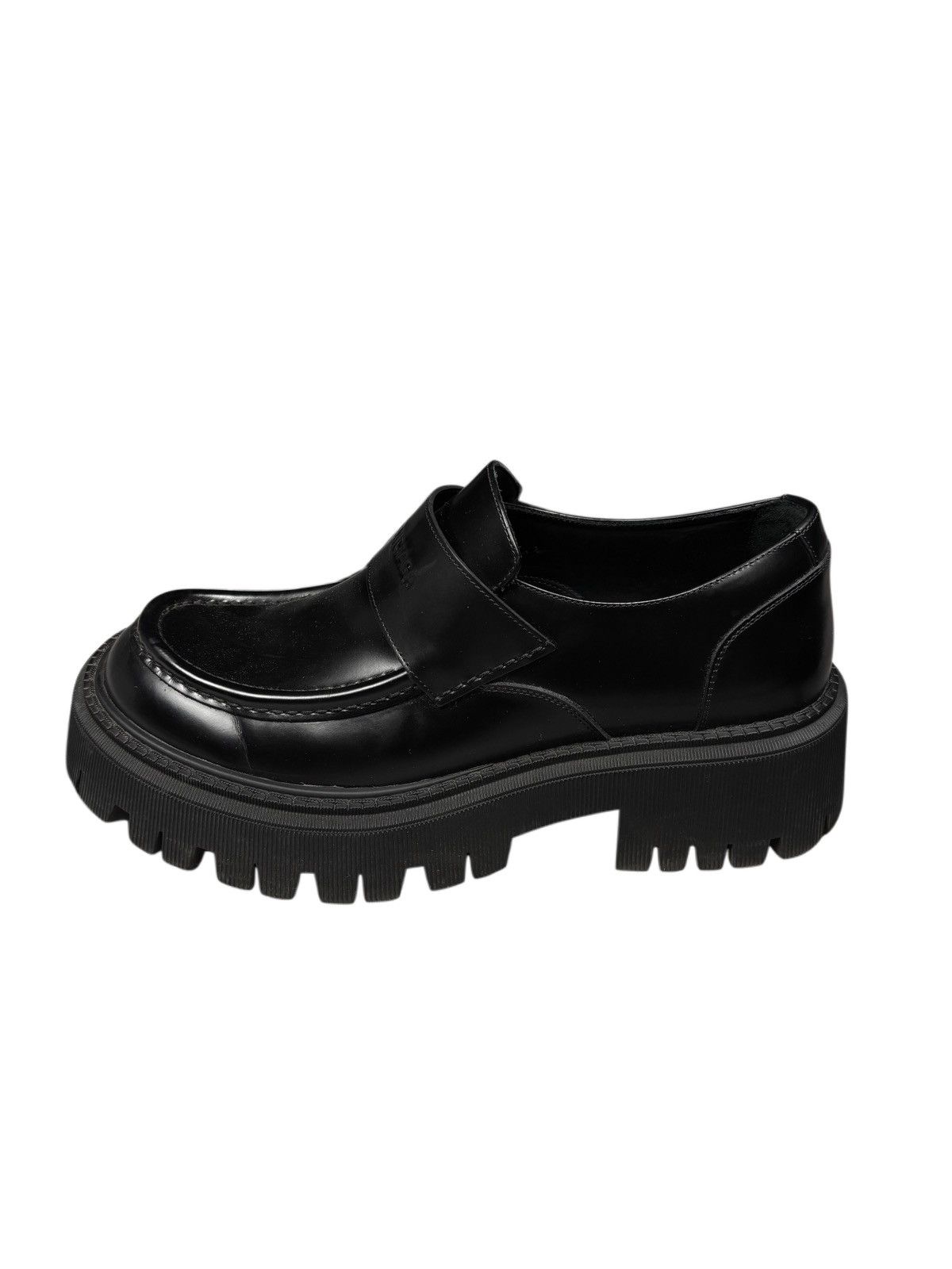 Balenciaga Balenciaga Tractor Loafers Black Leather Size 42 Size US 9 / EU 42 - 4 Thumbnail