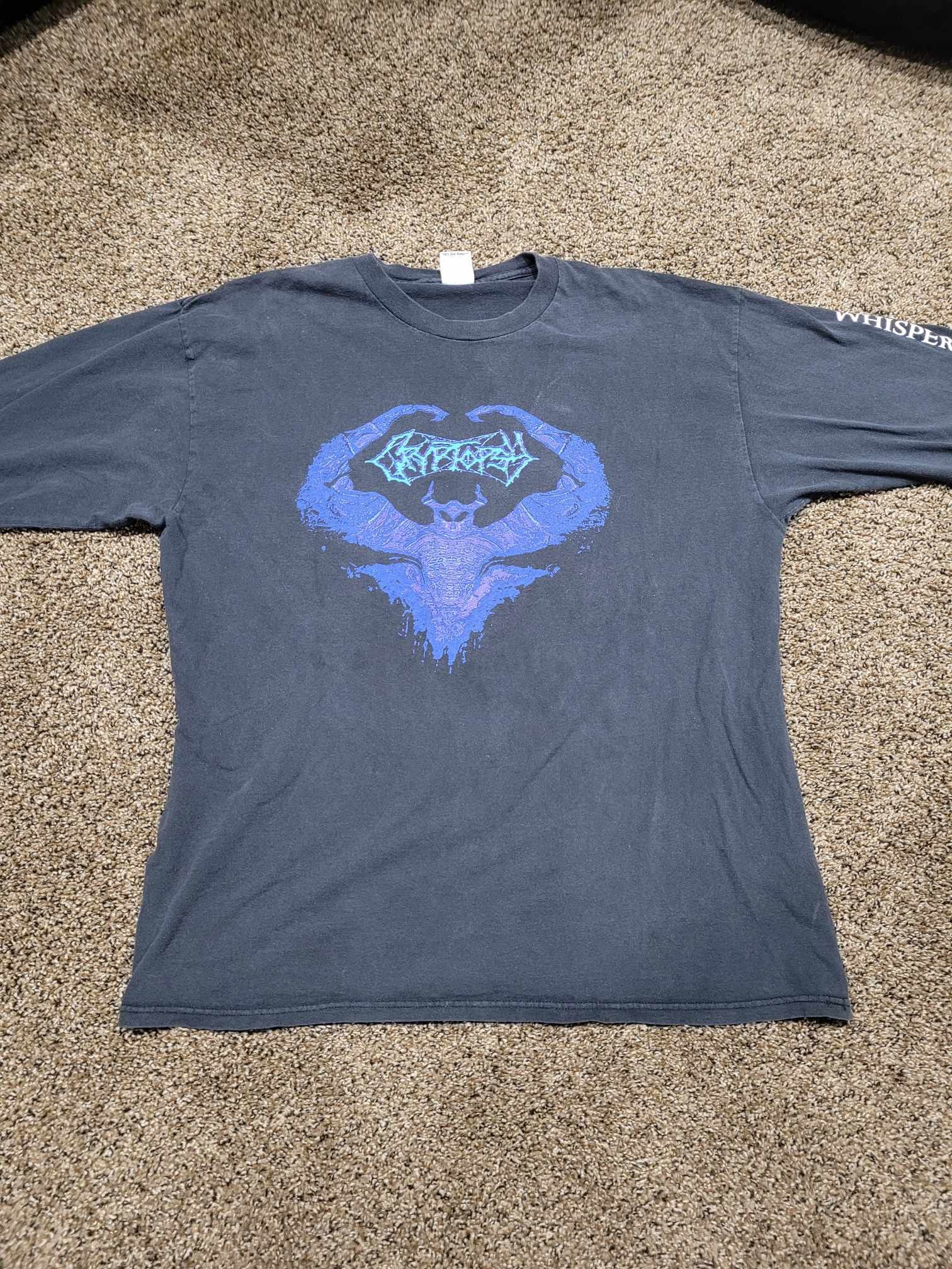 image of Band Tees x Vintage Cryptopsy Whisper Supremacy Vintage Long Sleeve, Men's (Size XL)