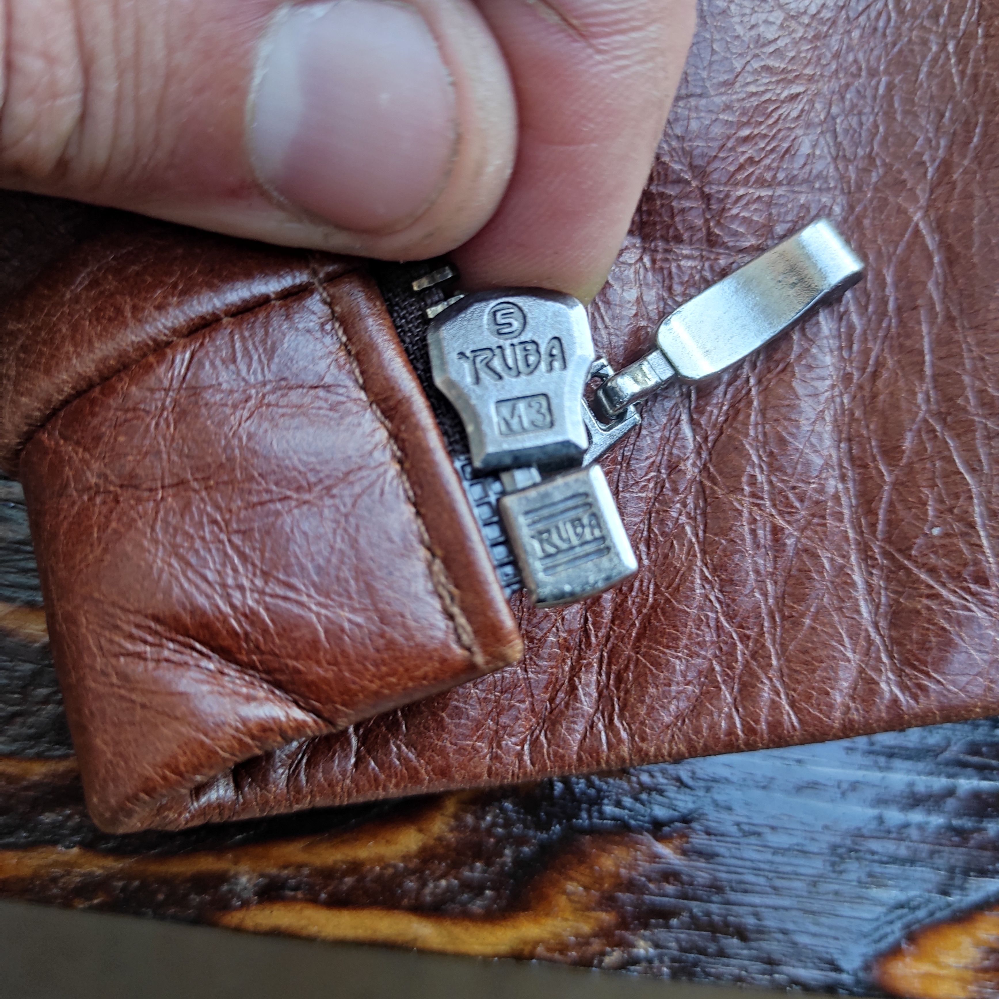Genuine Leather × Leather Brown Bomber Men's Jacket - Genuine Lamb Leather - Size S Size US S / EU 44-46 / 1 - 8 Thumbnail