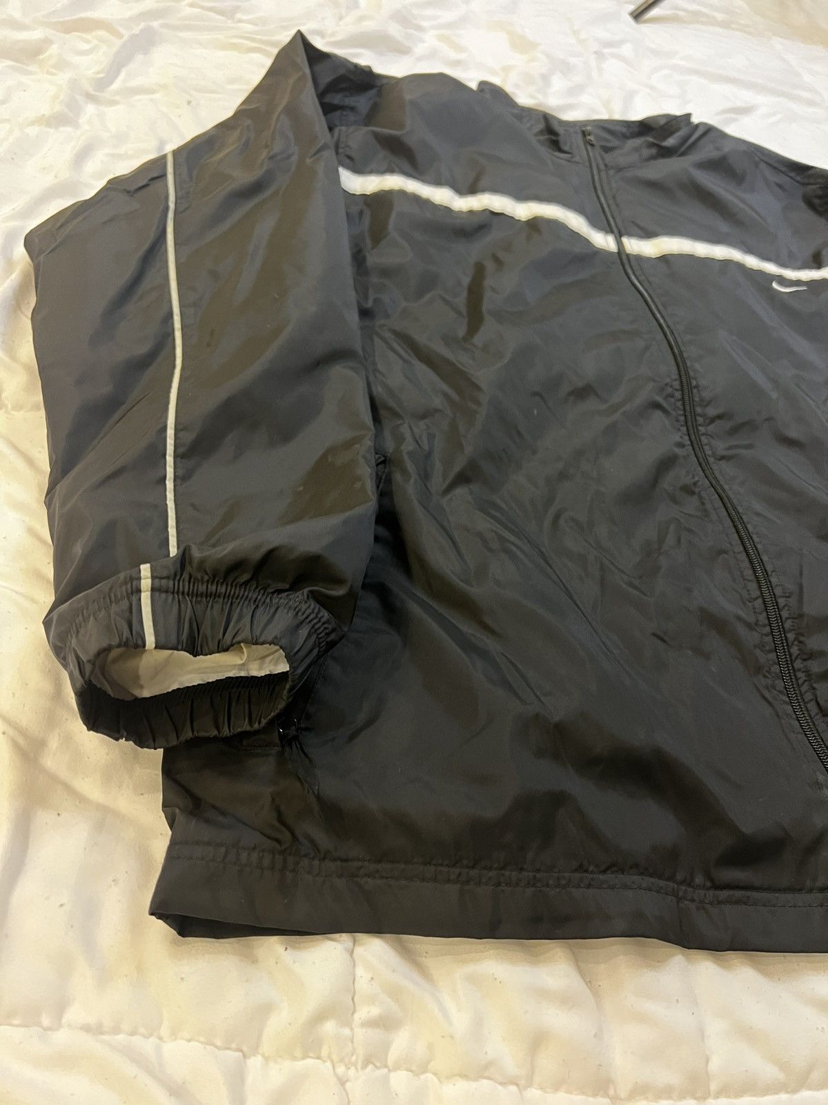 Nike × Vintage Vintage Y2K NIKE Black Track-Suit Jacket Size US XL / EU 56 / 4 - 3 Thumbnail