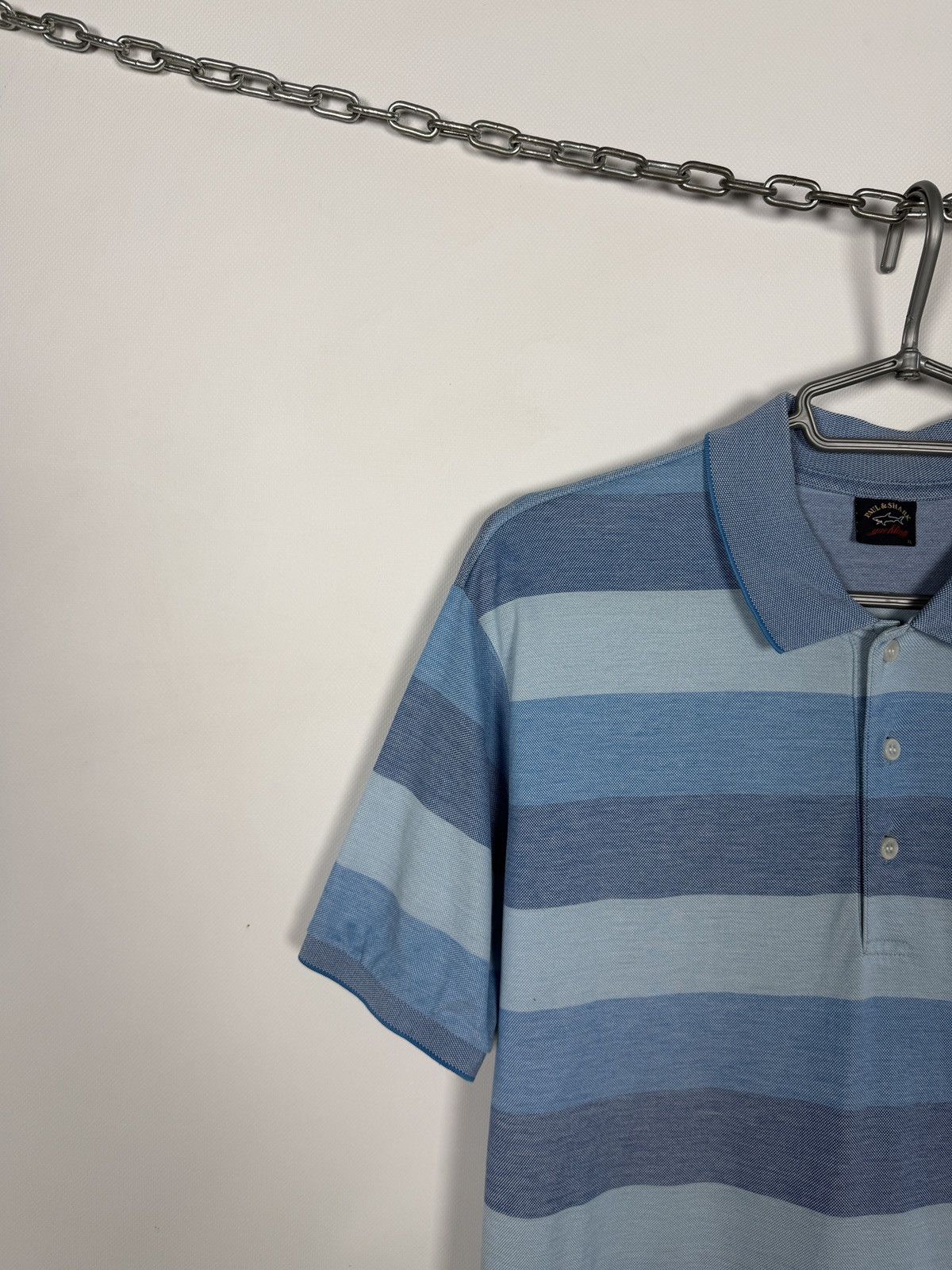 Paul & Shark Men’s Paul Shark Striped Polo Shirt Made in Italy Size XL Size US XL / EU 56 / 4 - 3 Thumbnail