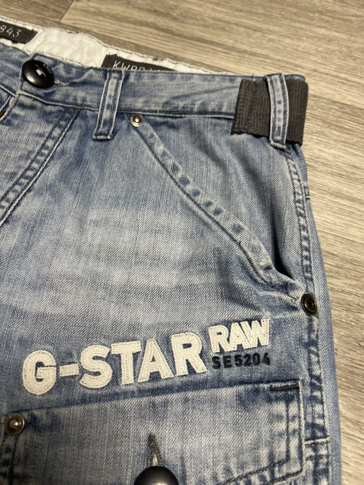 G-Star 32/30 Vintage G-Star Raw SE 5204/3301 Cargo Elwood Jeans Size US 32 / EU 48 - 9 Thumbnail