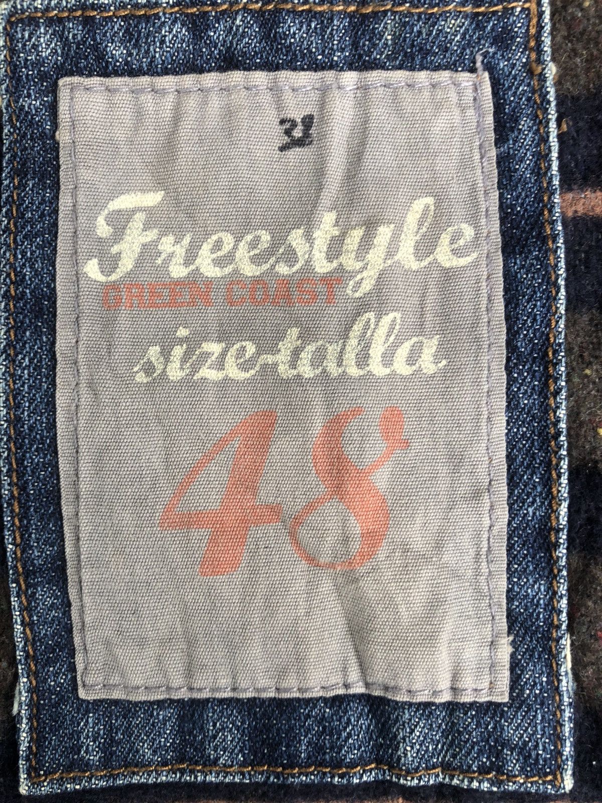Japanese Brand Blanket Lined Green Denim Jacket Distressed Size US M / EU 48-50 / 2 - 15 Thumbnail