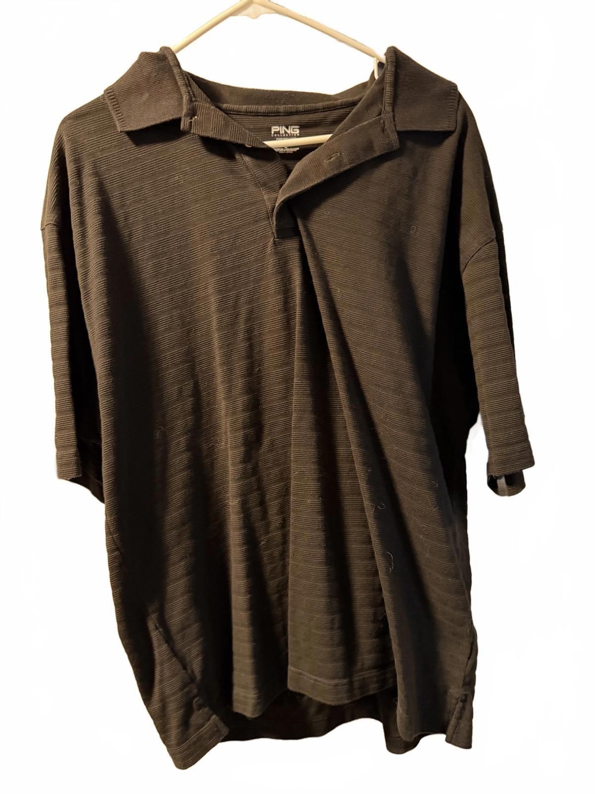 PING PING Performance Dynamics Black Polo Shirt Large Size US L / EU 52-54 / 3 - 3 Thumbnail