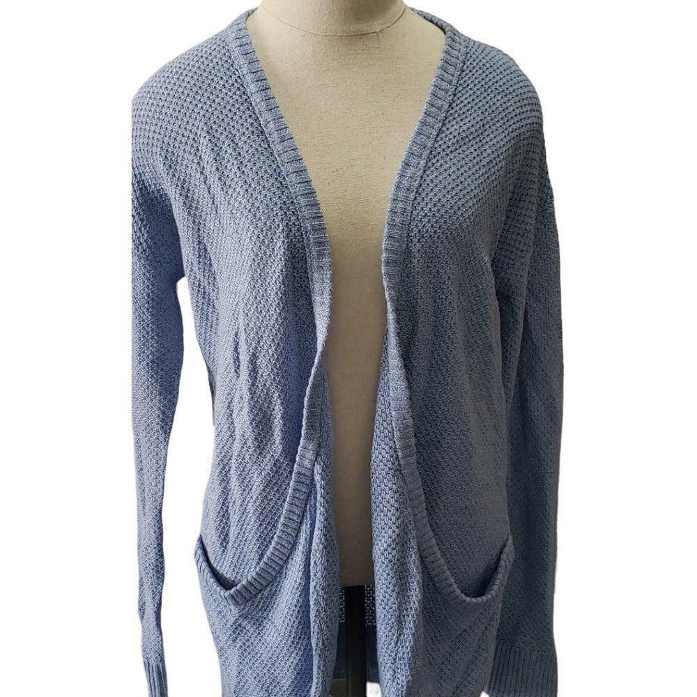 Designer CT1415 American Eagle NWT Blue Open Front Cardigan S Size S / US 4 / IT 40 - 1 Thumbnail