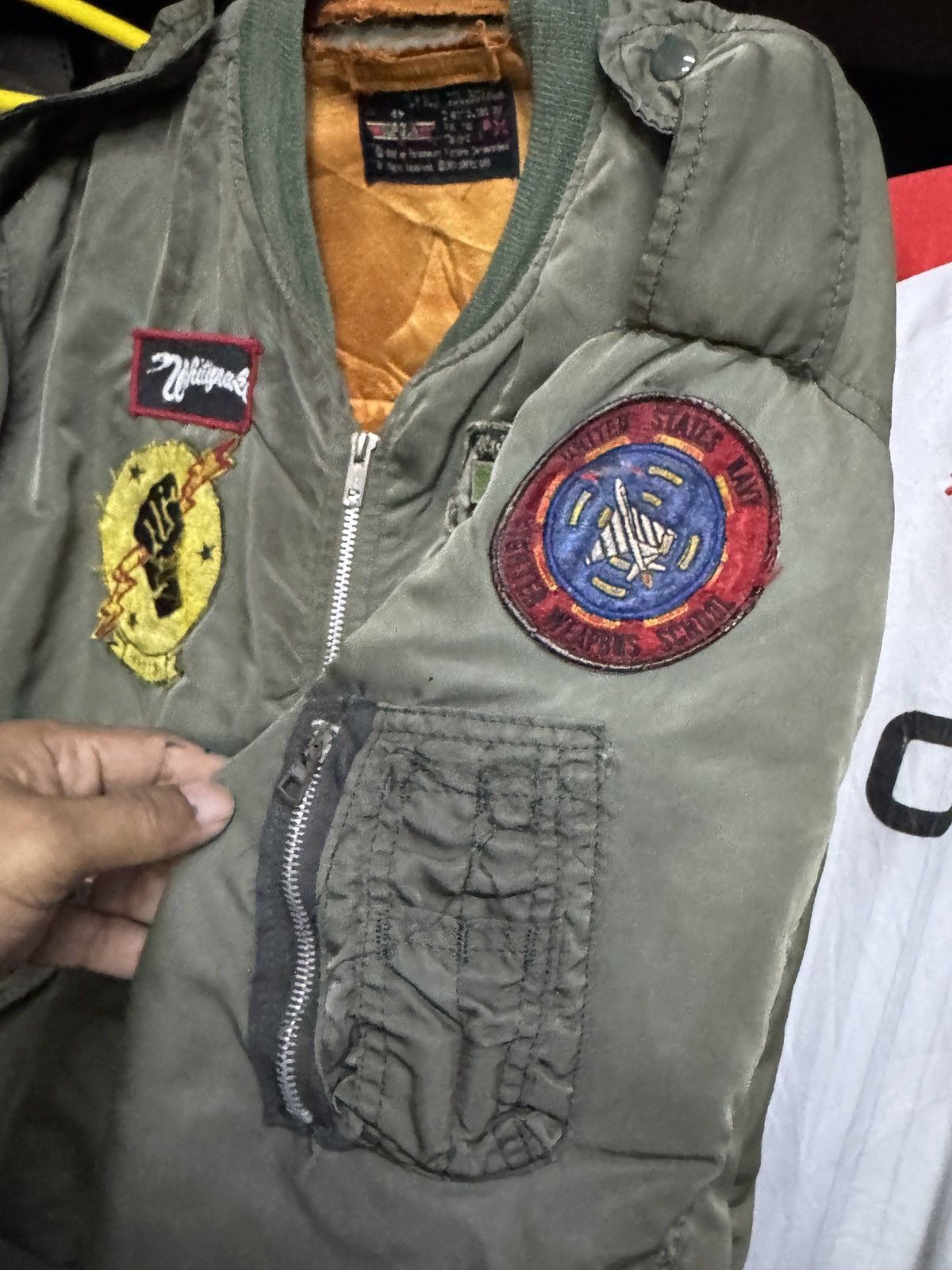 Vintage RARE! VINTAGE 1986 TOP GUN MOVIE Bomber Jacket Size US M / EU 48-50 / 2 - 4 Thumbnail
