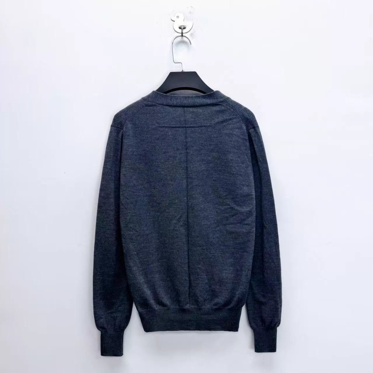 Givenchy Givenchy Gray Box Logo Wool Knit Cardigan S Size US S / EU 44-46 / 1 - 2 Thumbnail