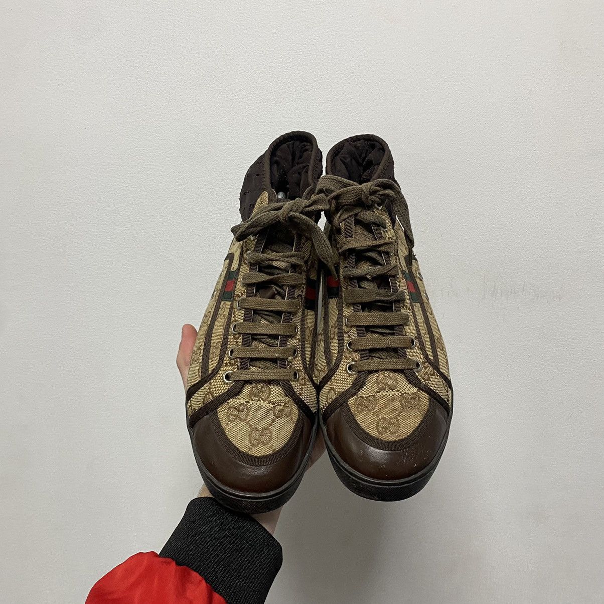 Gucci Gucci high top shoes MONOGRAM Size US 8 / EU 41 - 3 Thumbnail