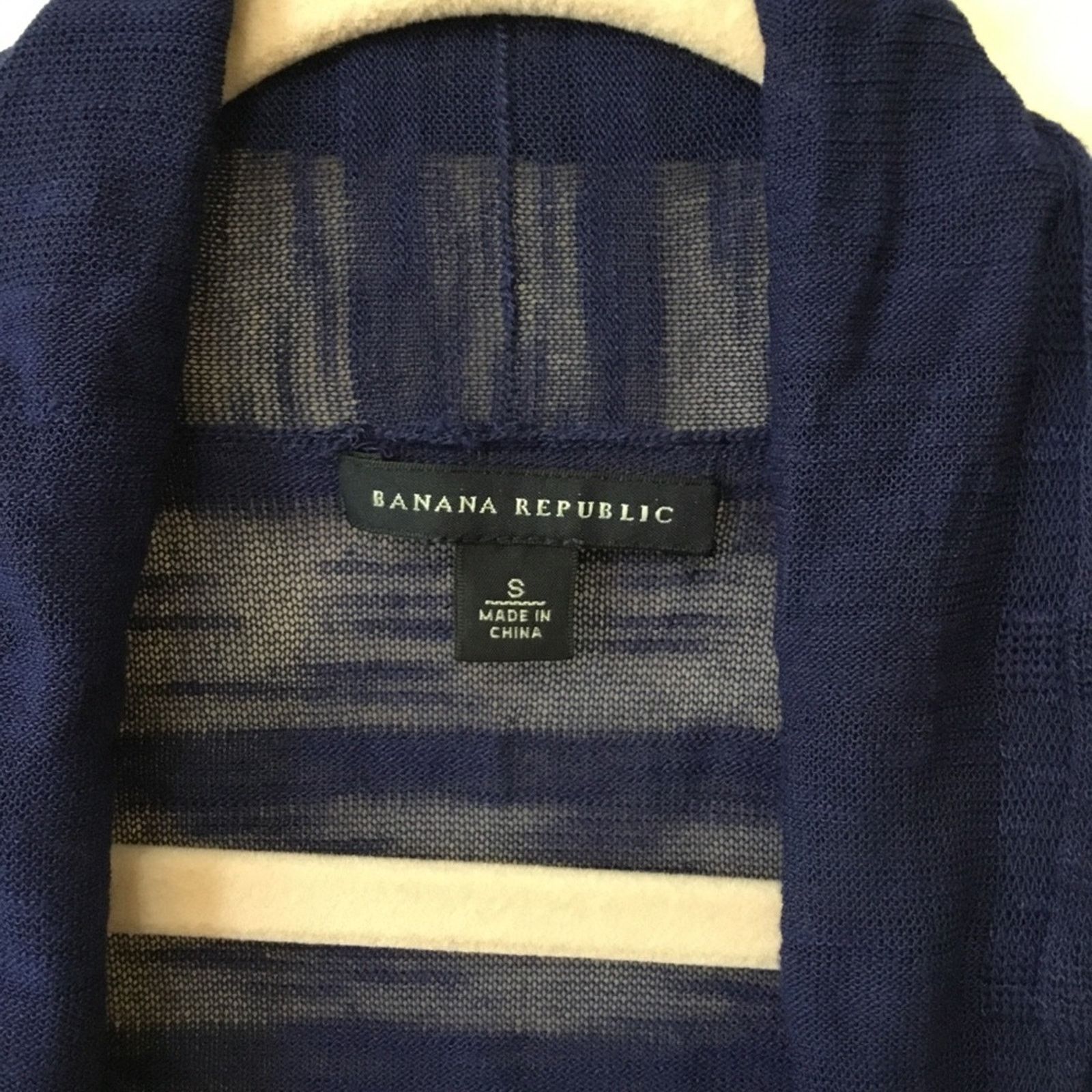 Banana Republic Banana Republic Blue Pattern Open Cardigan Size S / US 4 / IT 40 - 3 Thumbnail
