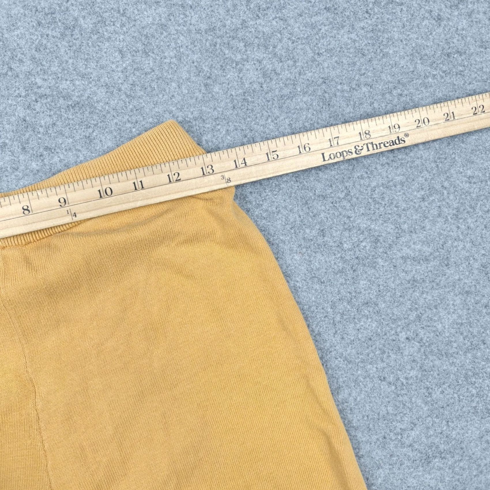 Christy Dawn Christy Dawn Pants Womens Small Yellow Knit Jogger Cuffed Elastic Waist Casual Size 28" / US 6 / IT 42 - 7 Thumbnail