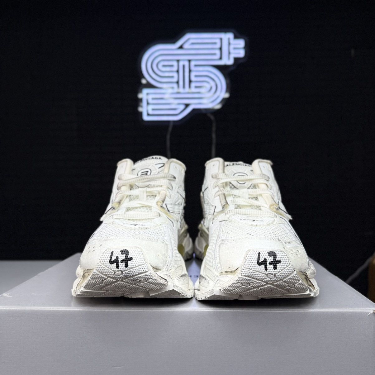 Balenciaga Balenciaga Runner White/White Size US 14 / EU 47 - 5 Thumbnail