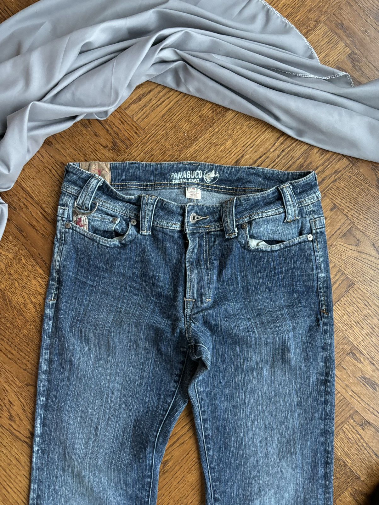 Parasuco × Rocawear × Vintage 1990s Vintage Parasuco Jeans 2000s Y2K Denim Punk Faded Goth Size US 32 / EU 48 - 6 Thumbnail