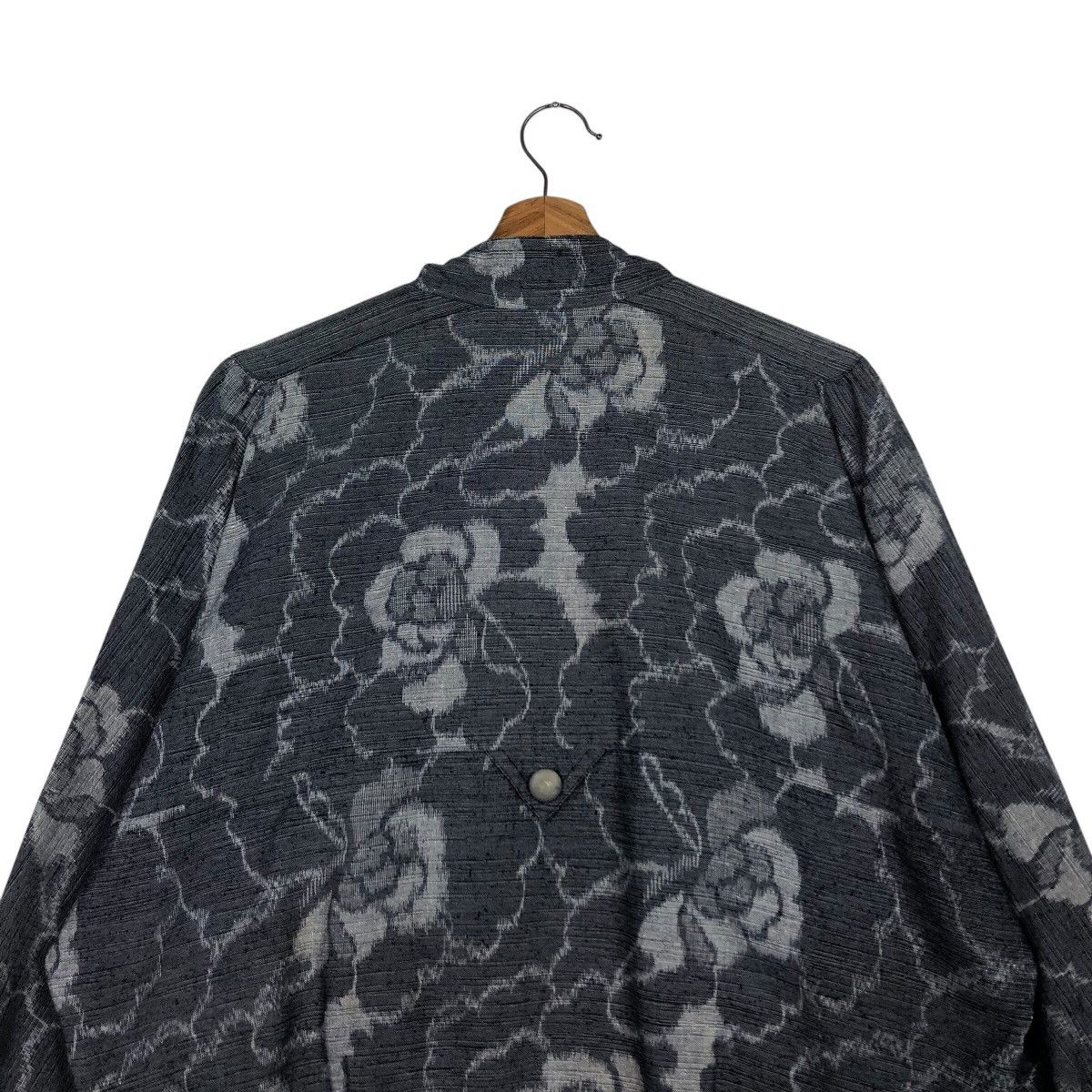 Issey Miyake 📌Vintage Bomber Jacket Quilted Flower Full Print Rich Grey Size US M / EU 48-50 / 2 - 10 Thumbnail