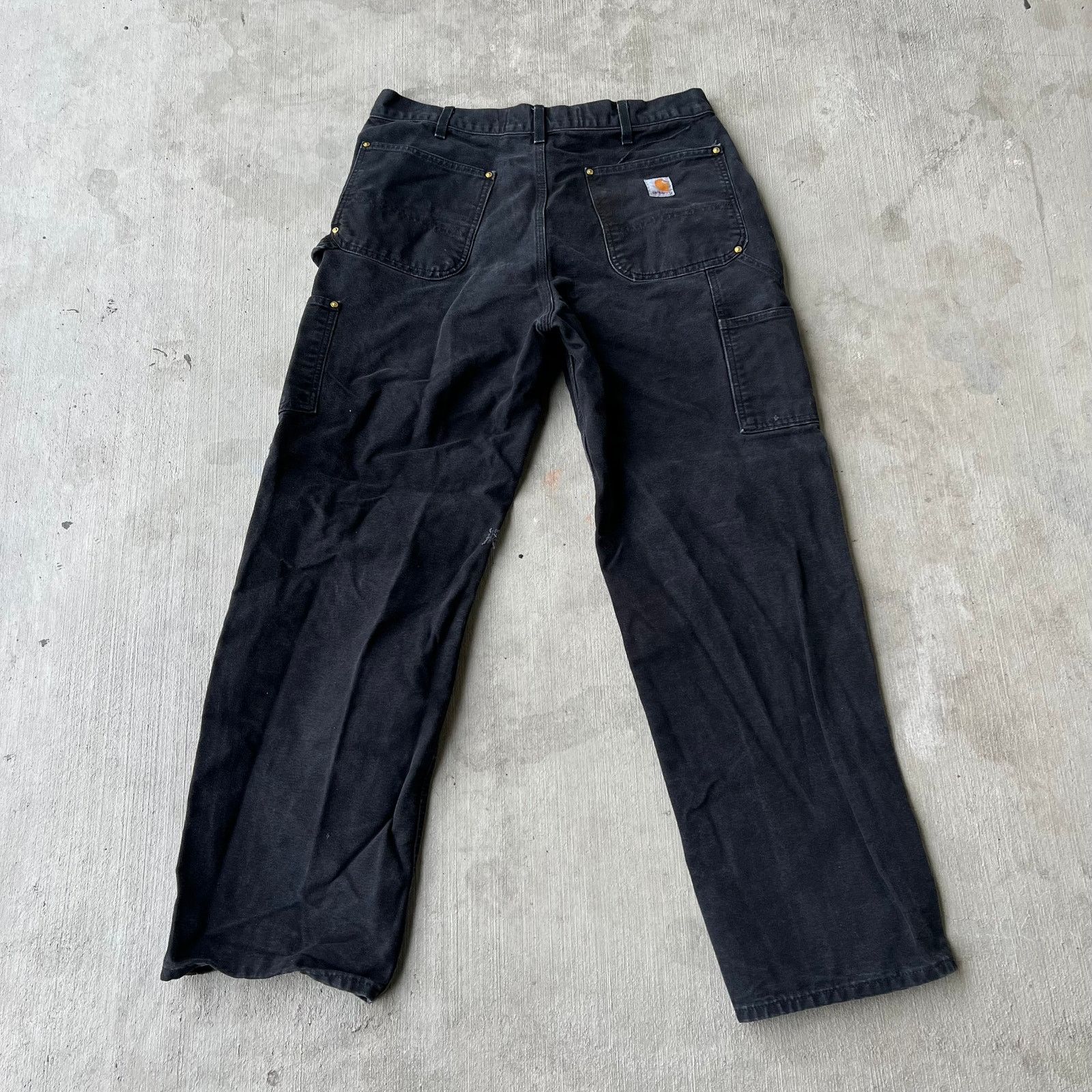 Carhartt × Vintage Carhartt black double knee work wear carpenter pants Size US 33 - 4 Thumbnail