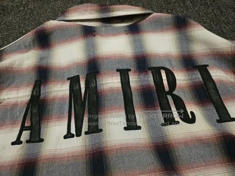 Amiri Amiri Plaid Shirt with Fringe Hem. Size US M / EU 48-50 / 2 - 5 Thumbnail
