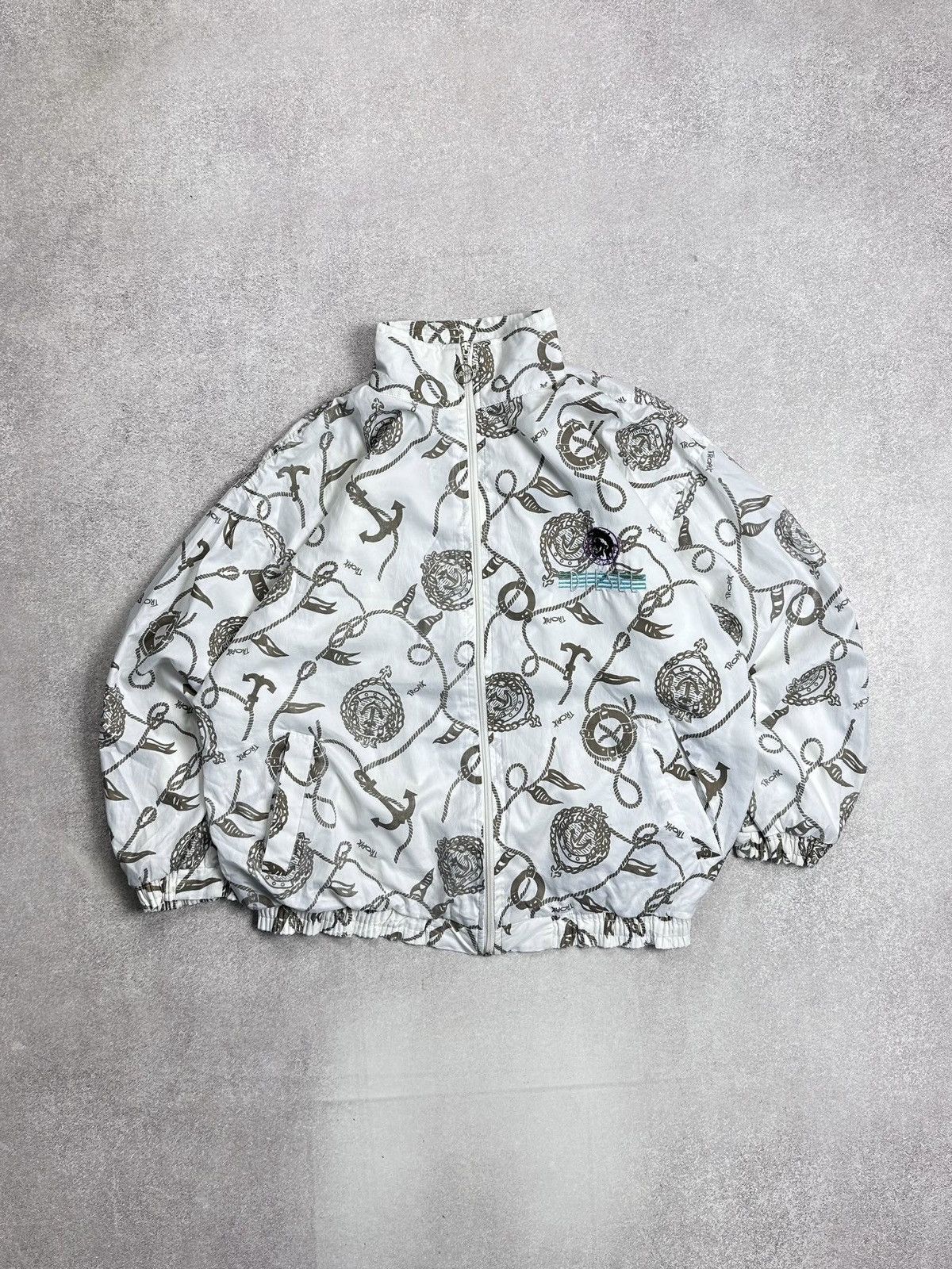 Diesel Vintage 90s Diesel Archival Nylon Monogram Jacket S Size US S / EU 44-46 / 1 - 1 Thumbnail