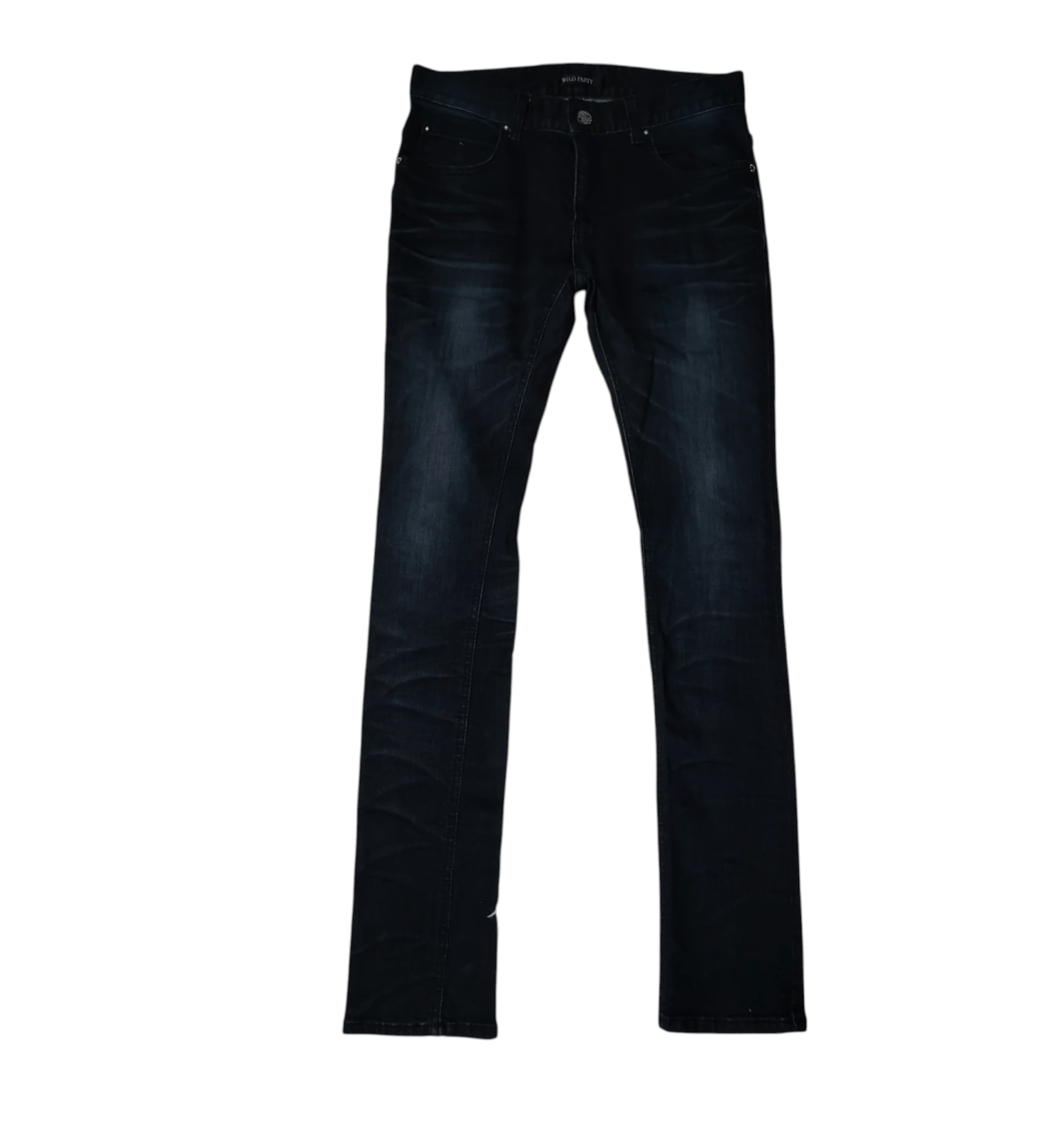 Japanese Brand wild party skinny jeans Size US 29 - 2 Thumbnail