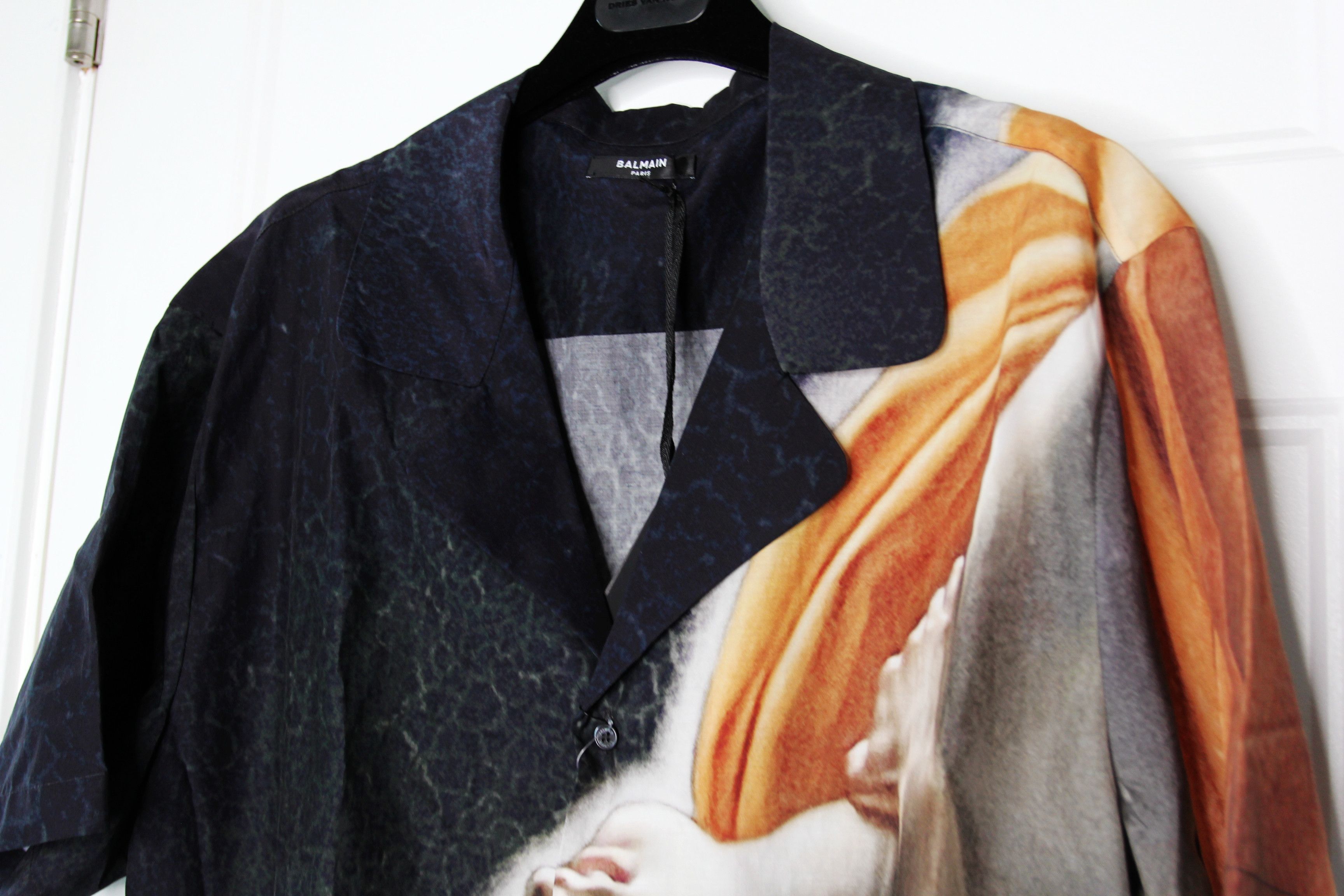 Balmain BNWT SS23 BALMAIN BAROQUE MOTIF SHIRT 42 Size US L / EU 52-54 / 3 - 4 Thumbnail