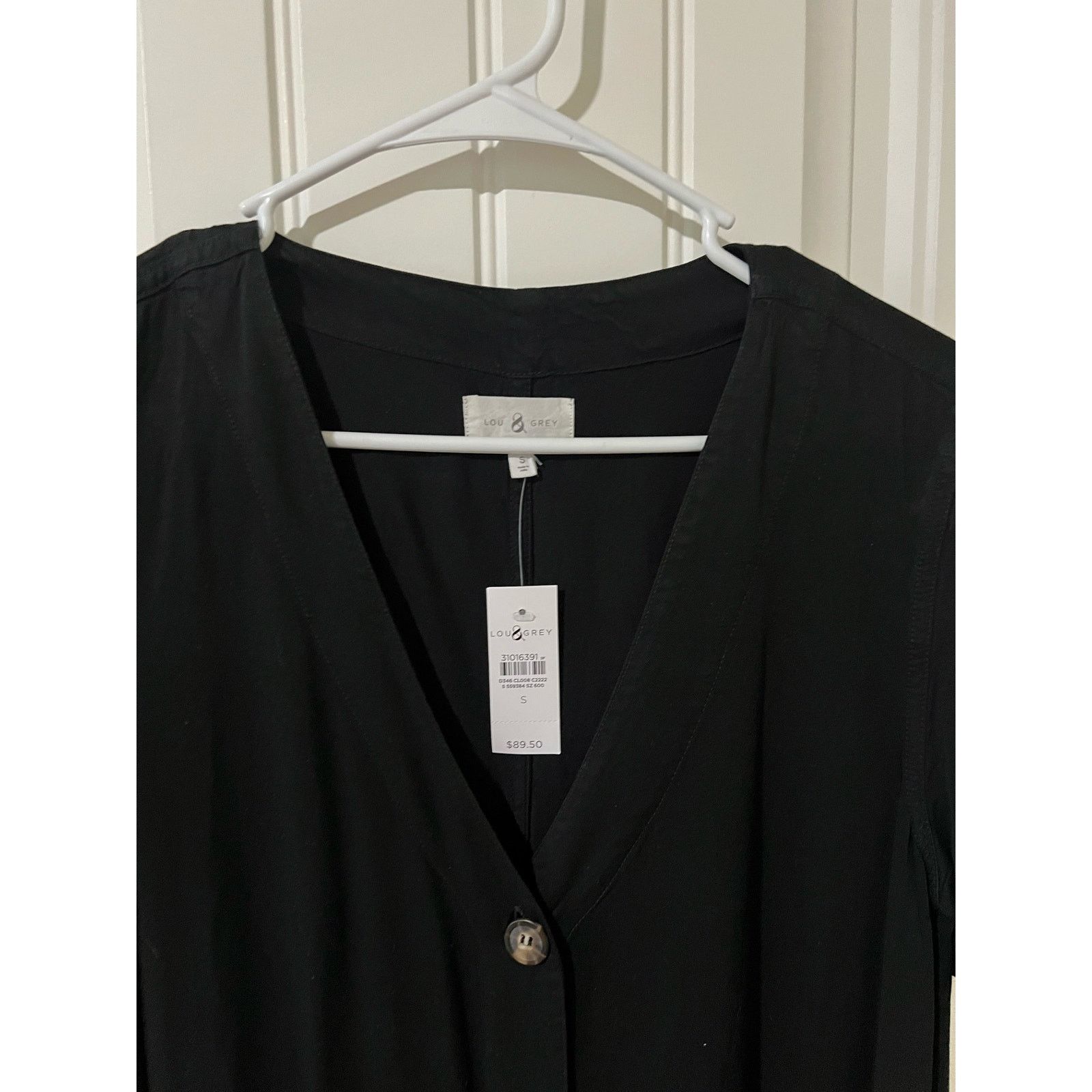 Loft Lou & Grey Fluid Twill Pocket Shirtdress V-Neck Dress l Size S / US 4 / IT 40 - 5 Thumbnail
