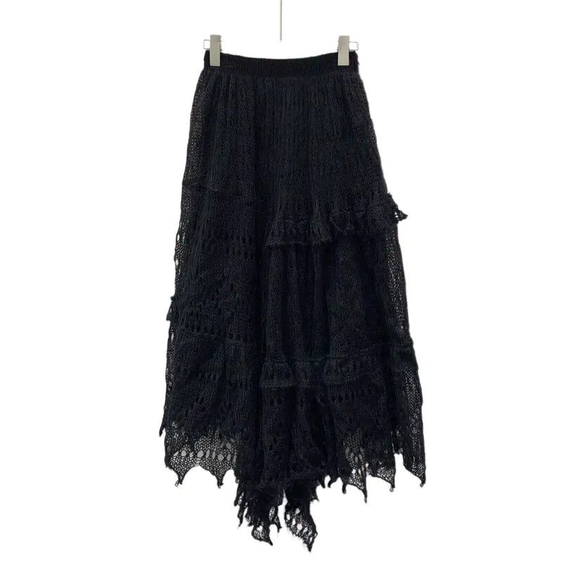 Dior Dior Black Silk Women's Midi Skirt 0089 Size 23" - 1 Thumbnail