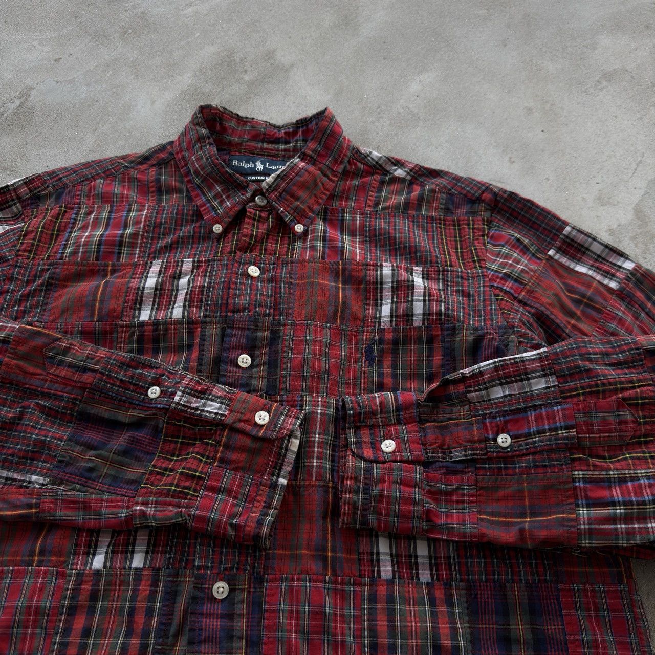 Polo Ralph Lauren Vintage 90s Polo Ralph Lauren Patch Preppy Button Ups Shirt Size US L / EU 52-54 / 3 - 4 Thumbnail