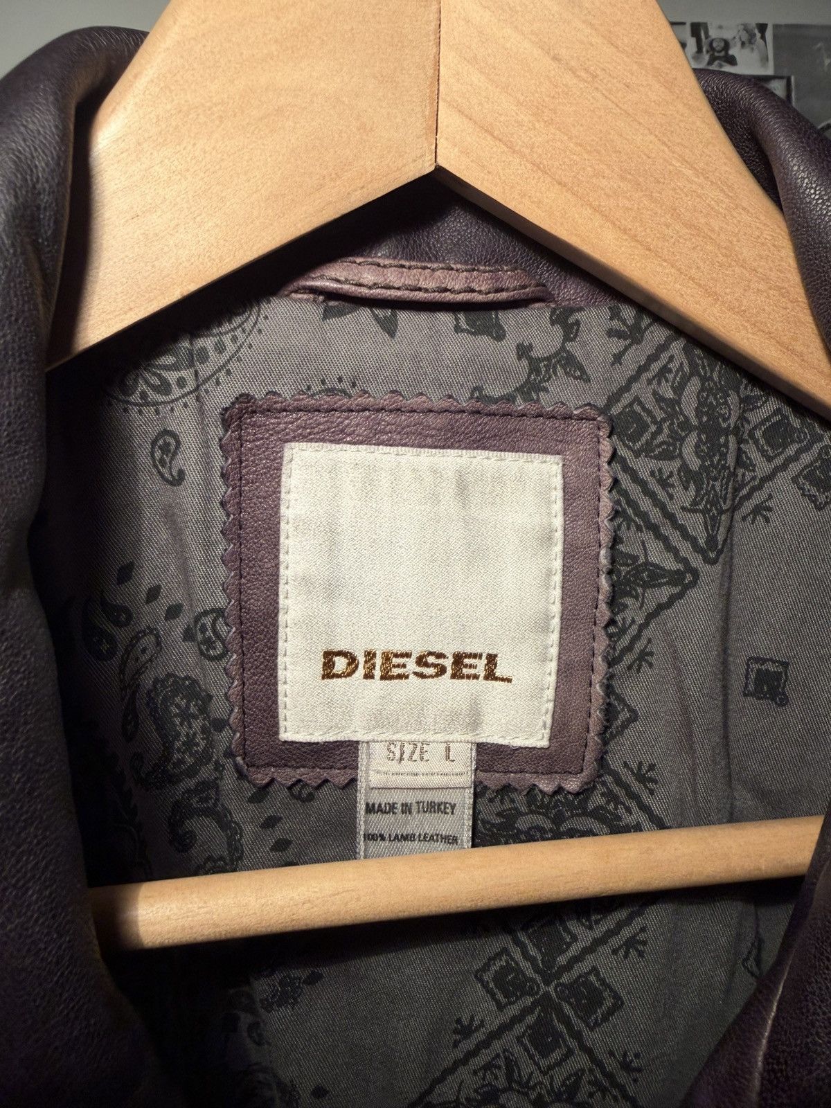 Diesel Diesel Sheepskin Leather Cargo Jacket Size US L / EU 52-54 / 3 - 2 Thumbnail