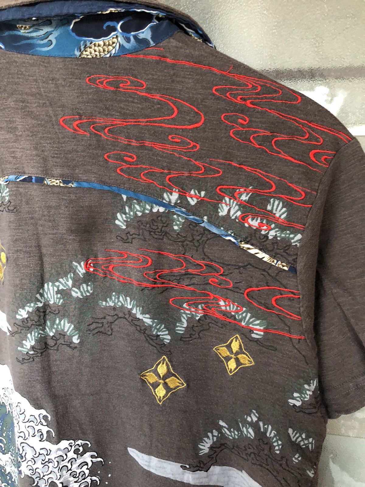 JNCO Vintage Japanese Sukajan Style Rare Collar Shirt Tee Size US M / EU 48-50 / 2 - 9 Thumbnail