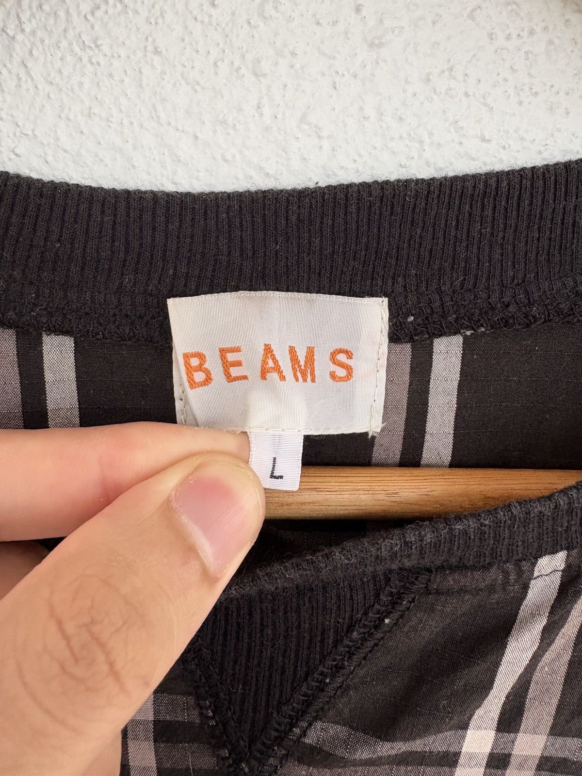 Beams Plus Beams Checkered Box Baggy Sweatshirts Trashed Distressed Size US L / EU 52-54 / 3 - 5 Thumbnail