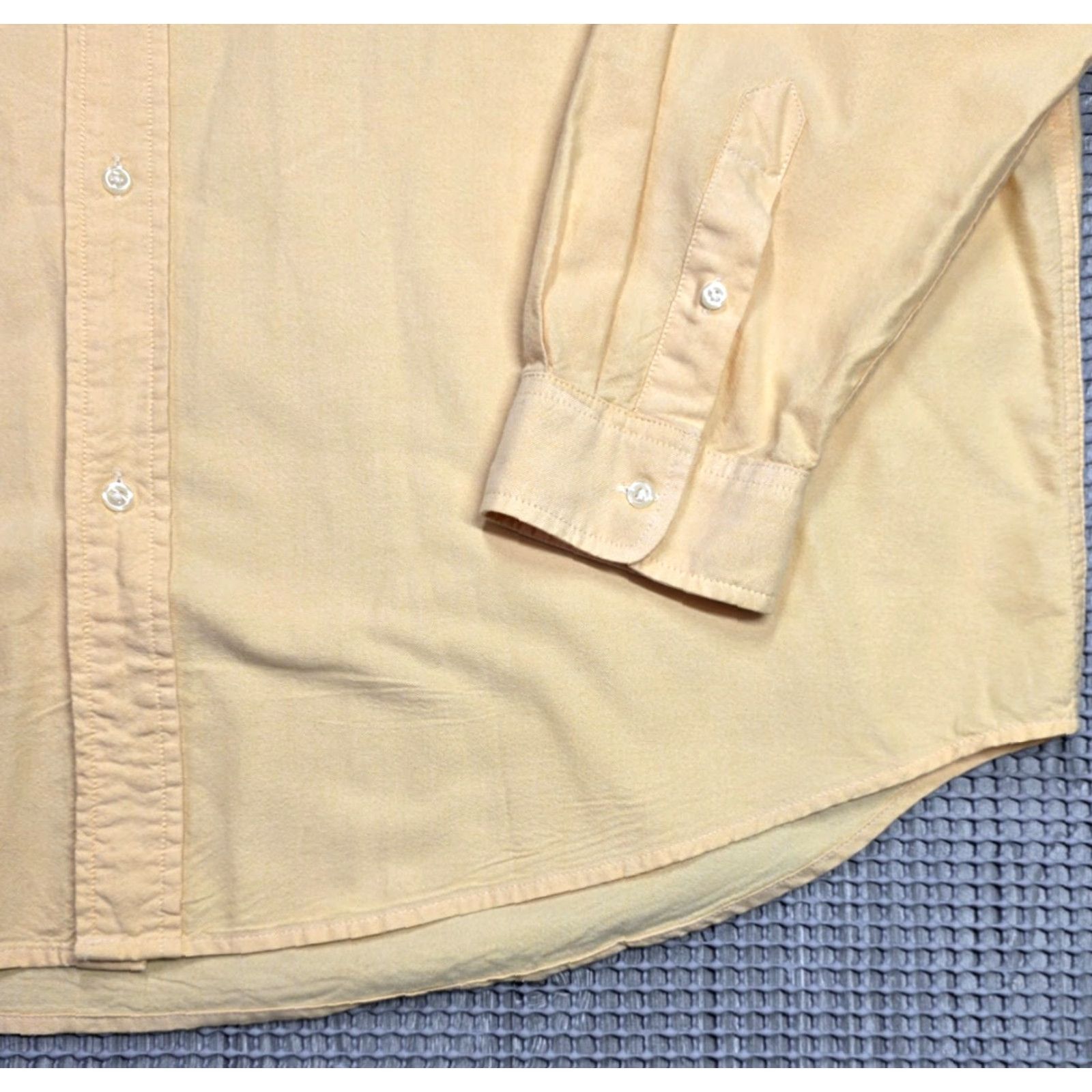 Ralph Lauren VTG Ralph Lauren Polo Jeans Co Button Up Shirt Cotton XL Yellow USA Flag Logo Vintage Classic Mens Button-Down Long Sleeve Casual Shirt Size US XL / EU 56 / 4 - 3 Thumbnail