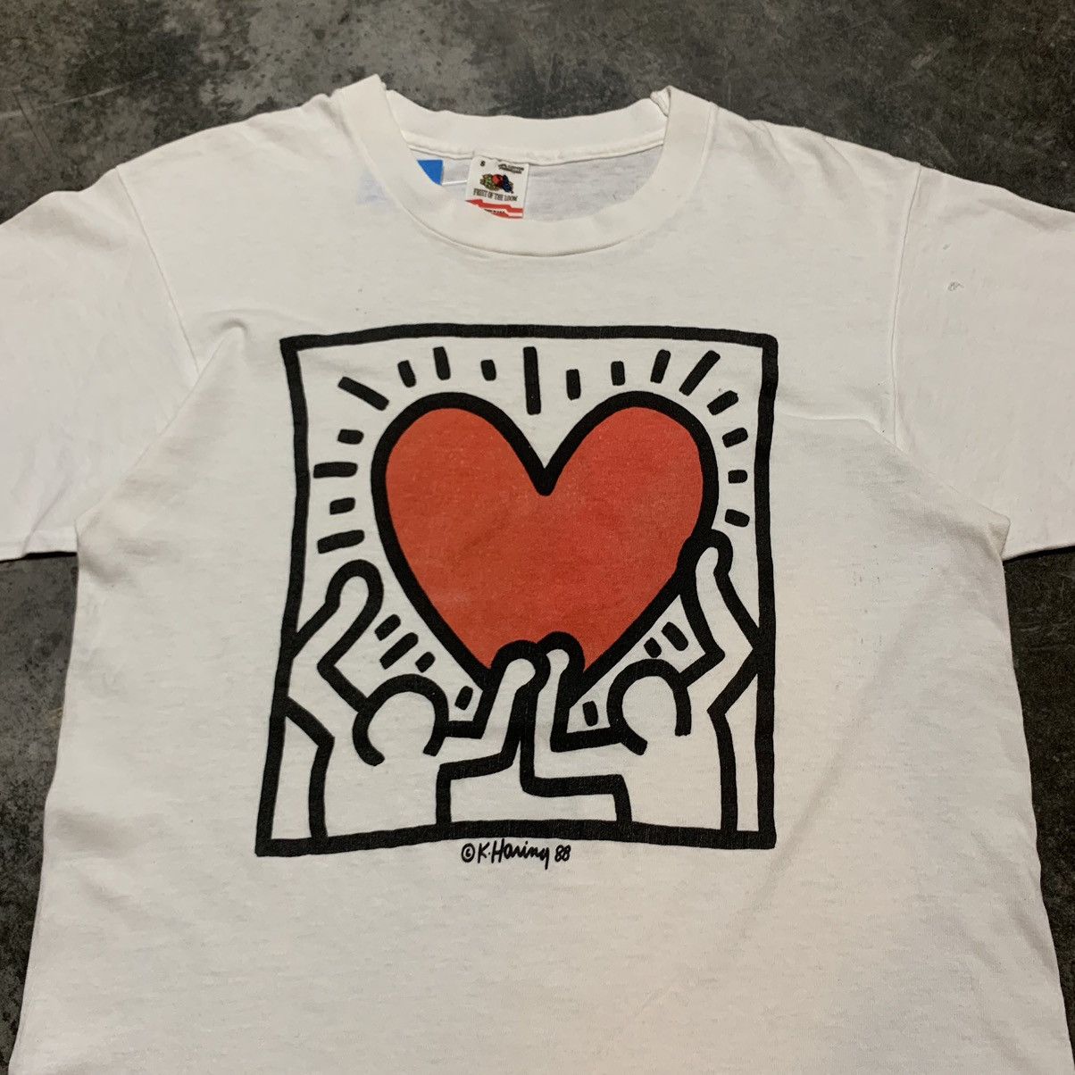 Keith Haring × Vintage Vintage art Keith Haring 88 Photo Tee Size US S / EU 44-46 / 1 - 2 Thumbnail